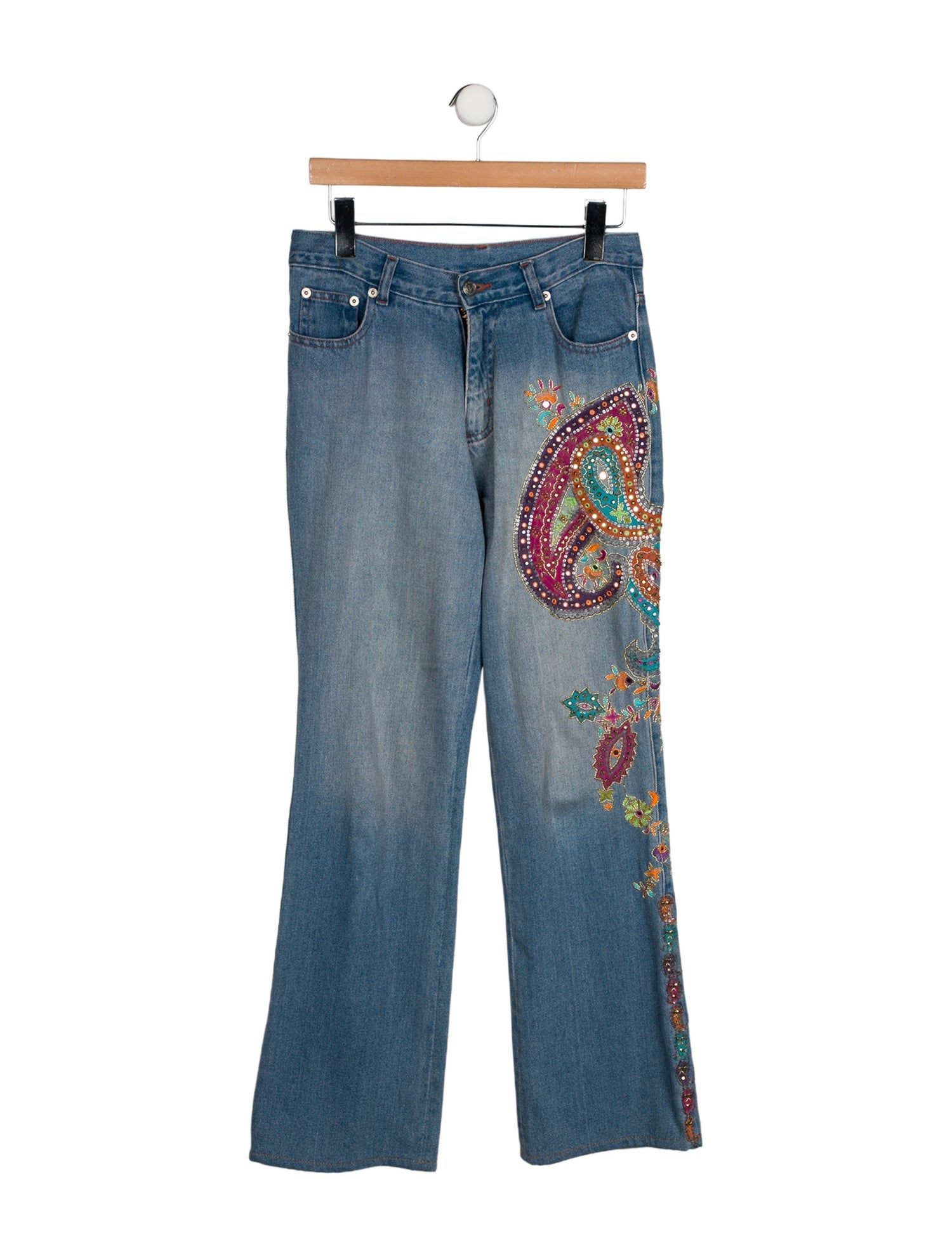 Etro Mid-Rise Wide Leg Jeans