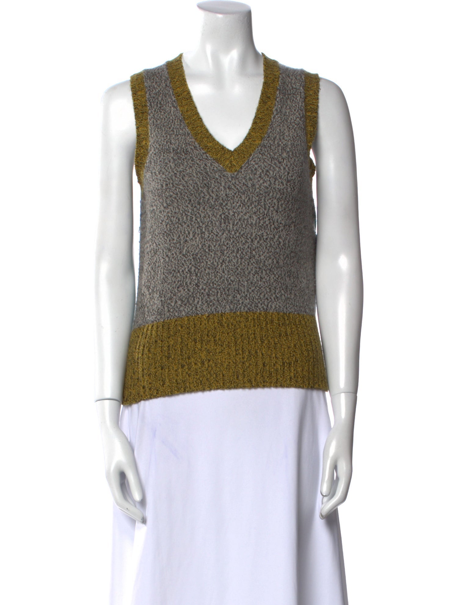 Etro Colorblock Pattern V-Neck Sweater