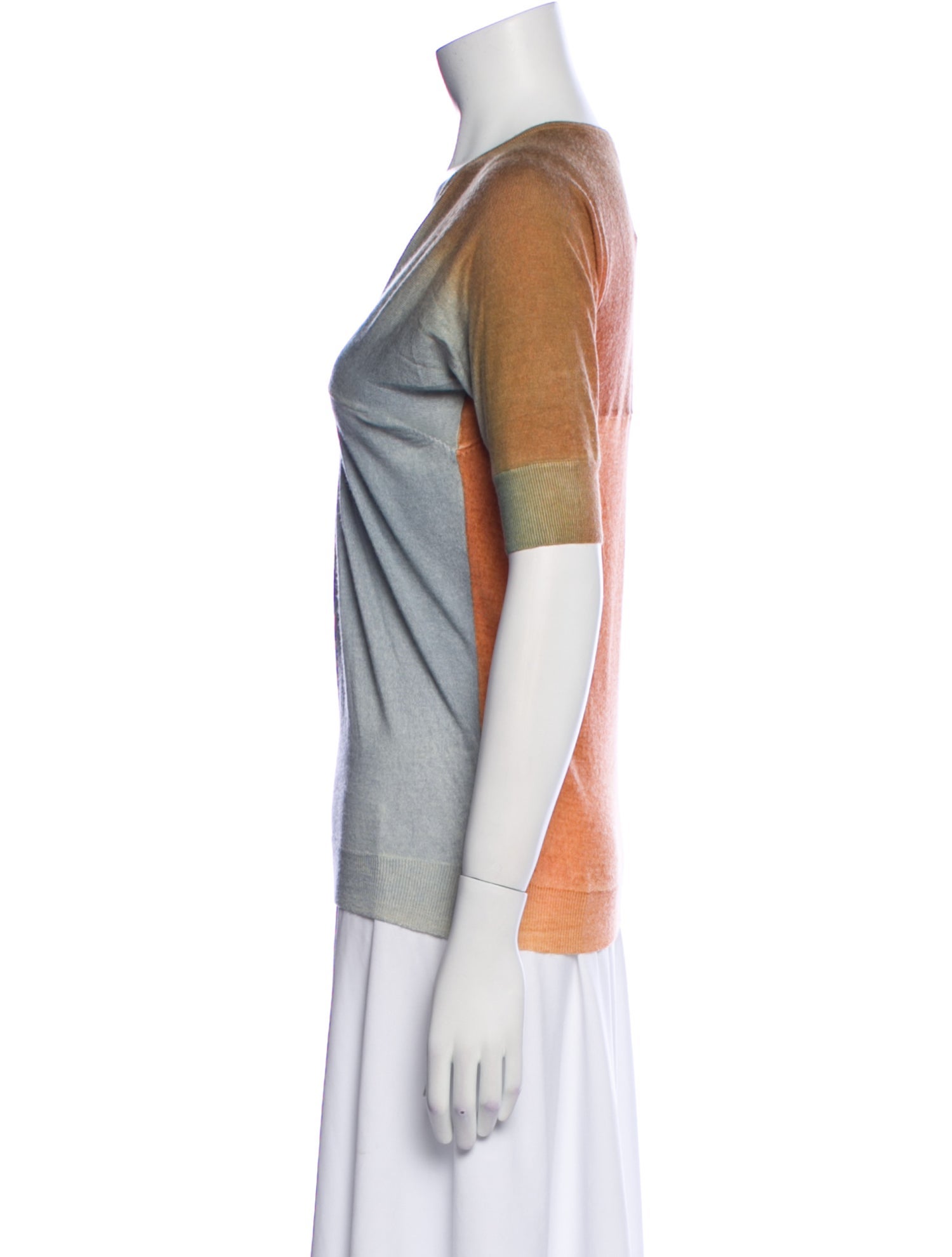 Etro Striped V-Neck Top