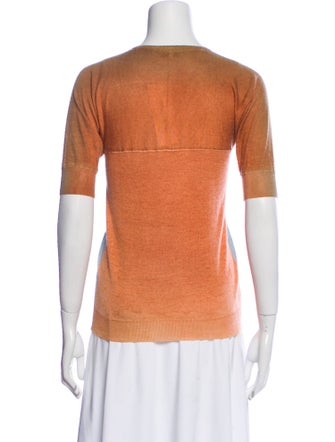 Etro Striped V-Neck Top