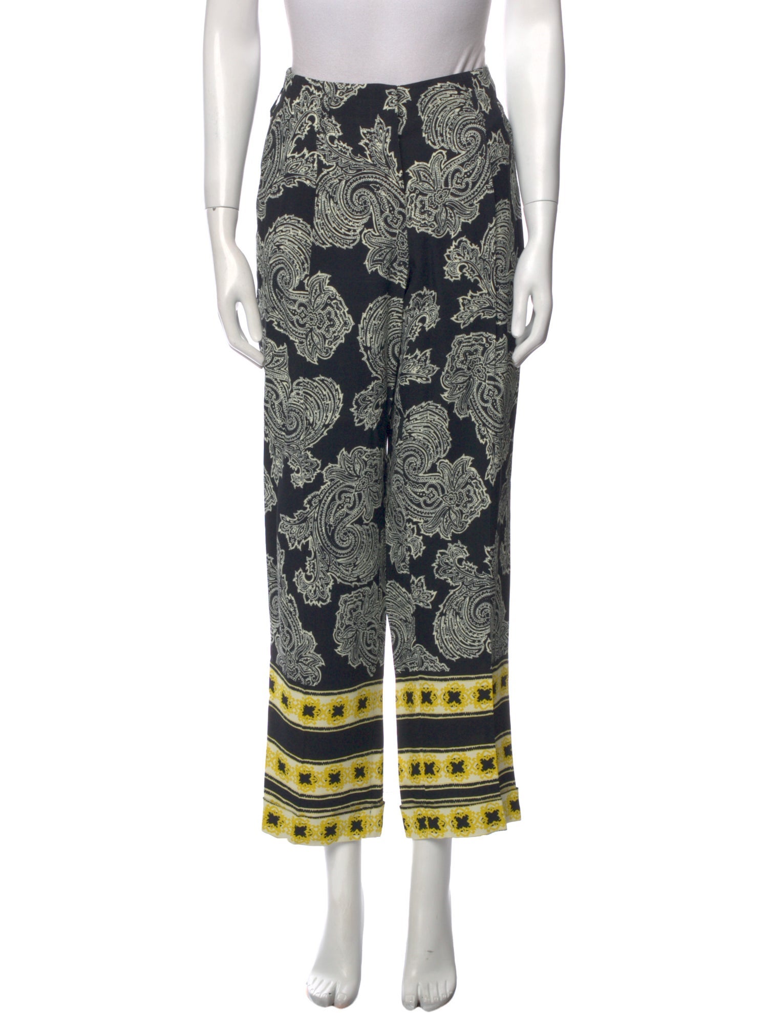 Etro Paisley Print Wide Leg Pants