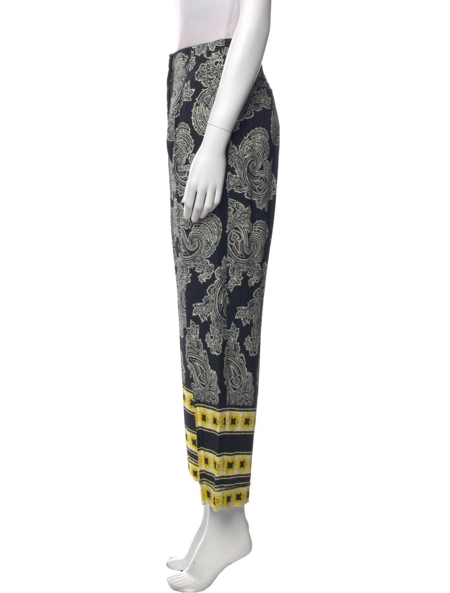 Etro Paisley Print Wide Leg Pants