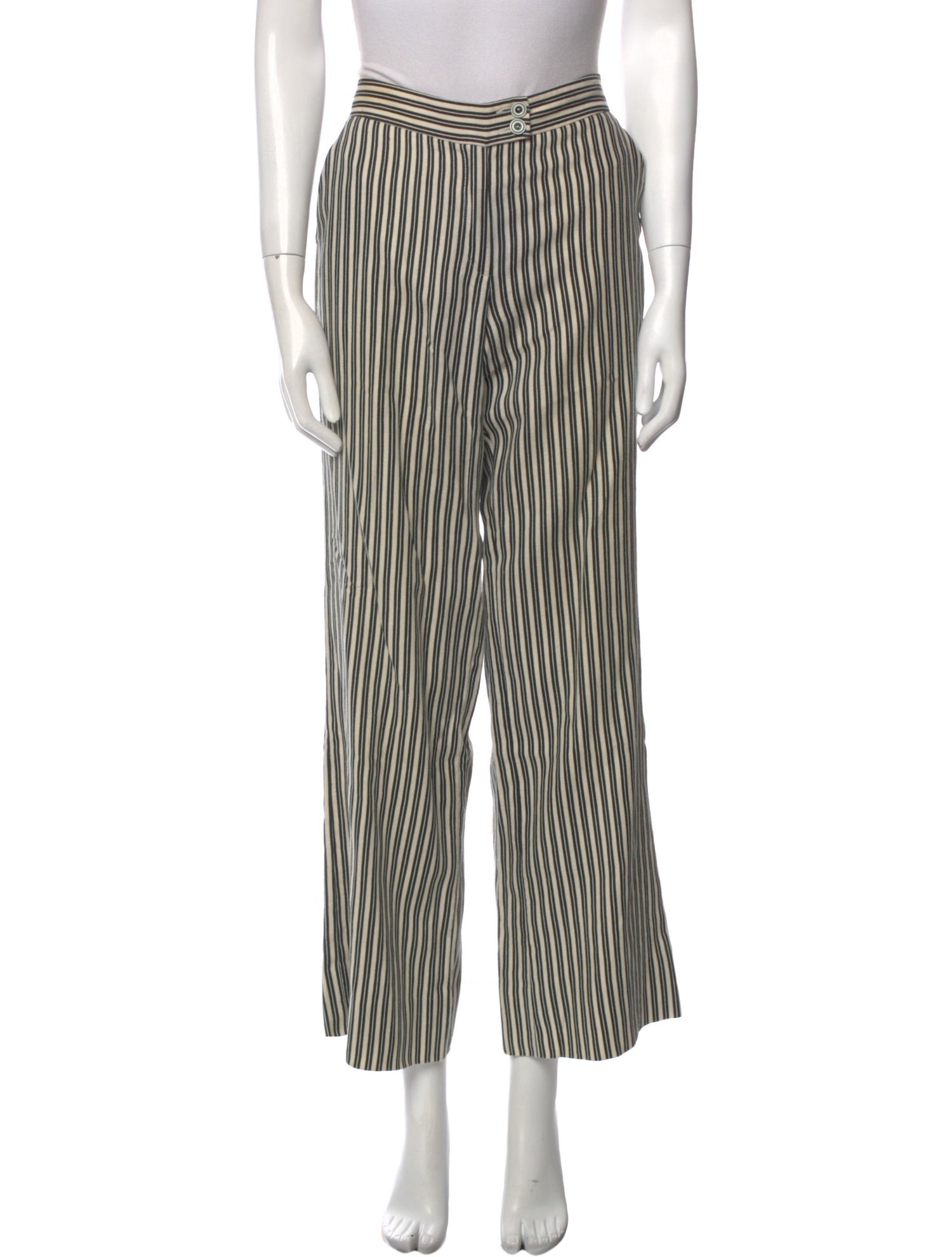Etro Linen Wide Leg Pants