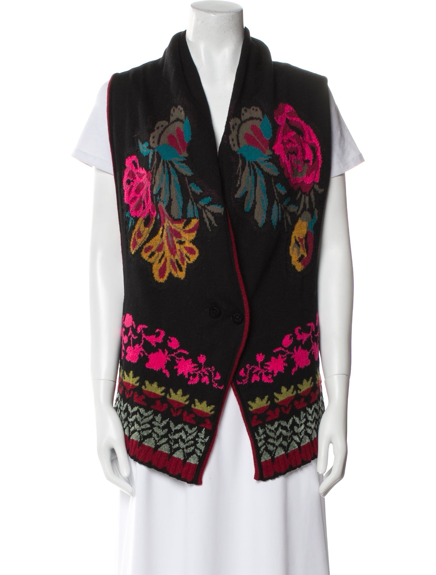 Etro Wool Floral Print Sweater