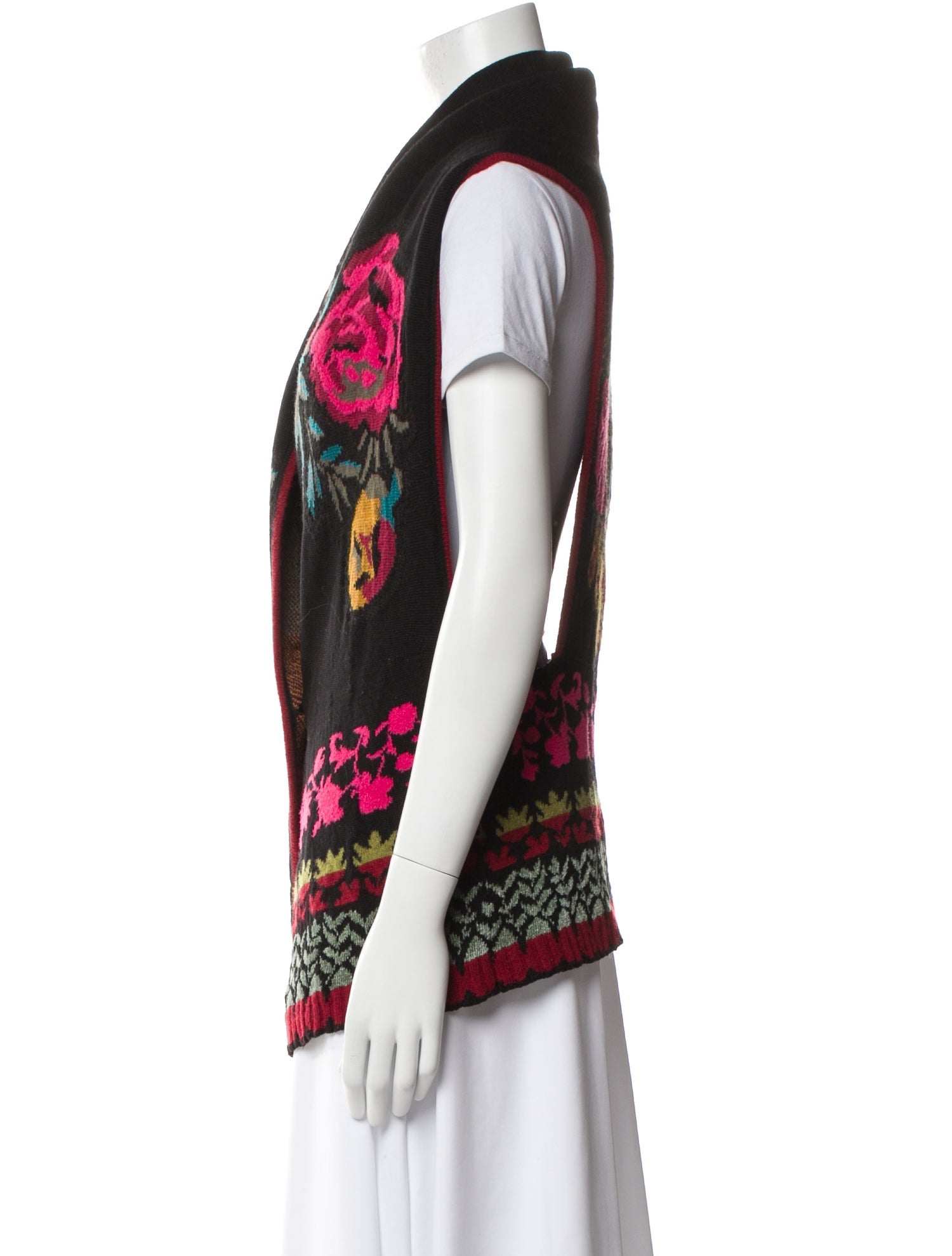 Etro Wool Floral Print Sweater