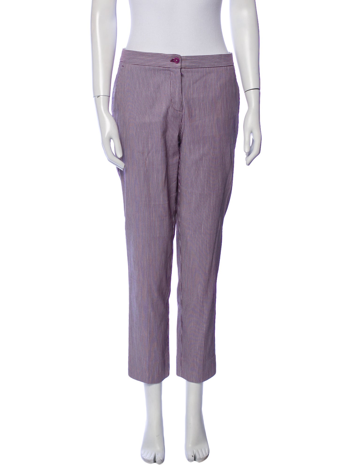 Etro Striped Straight Leg Pants