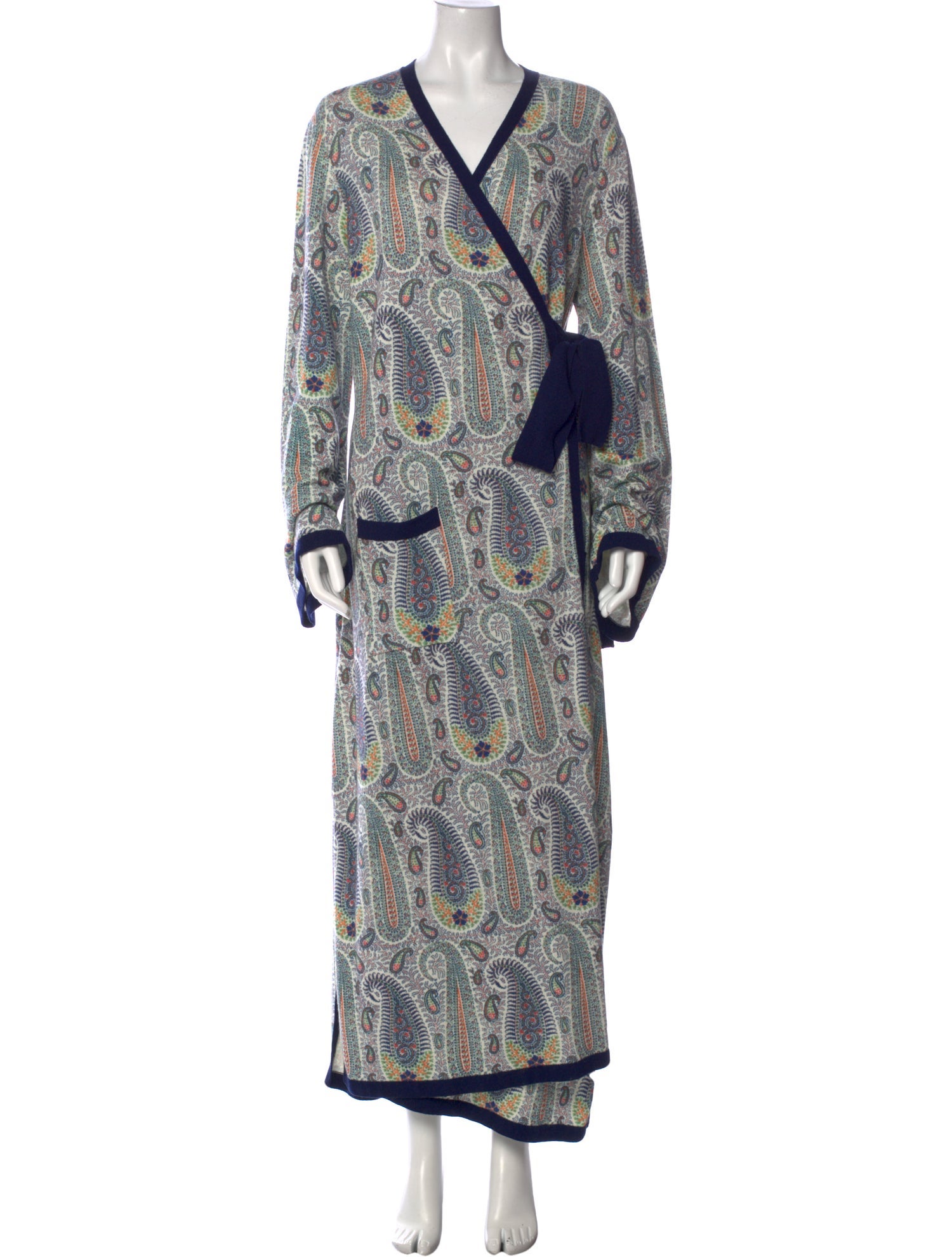 Etro Paisley Print V-Neck Sweater w/ Tags