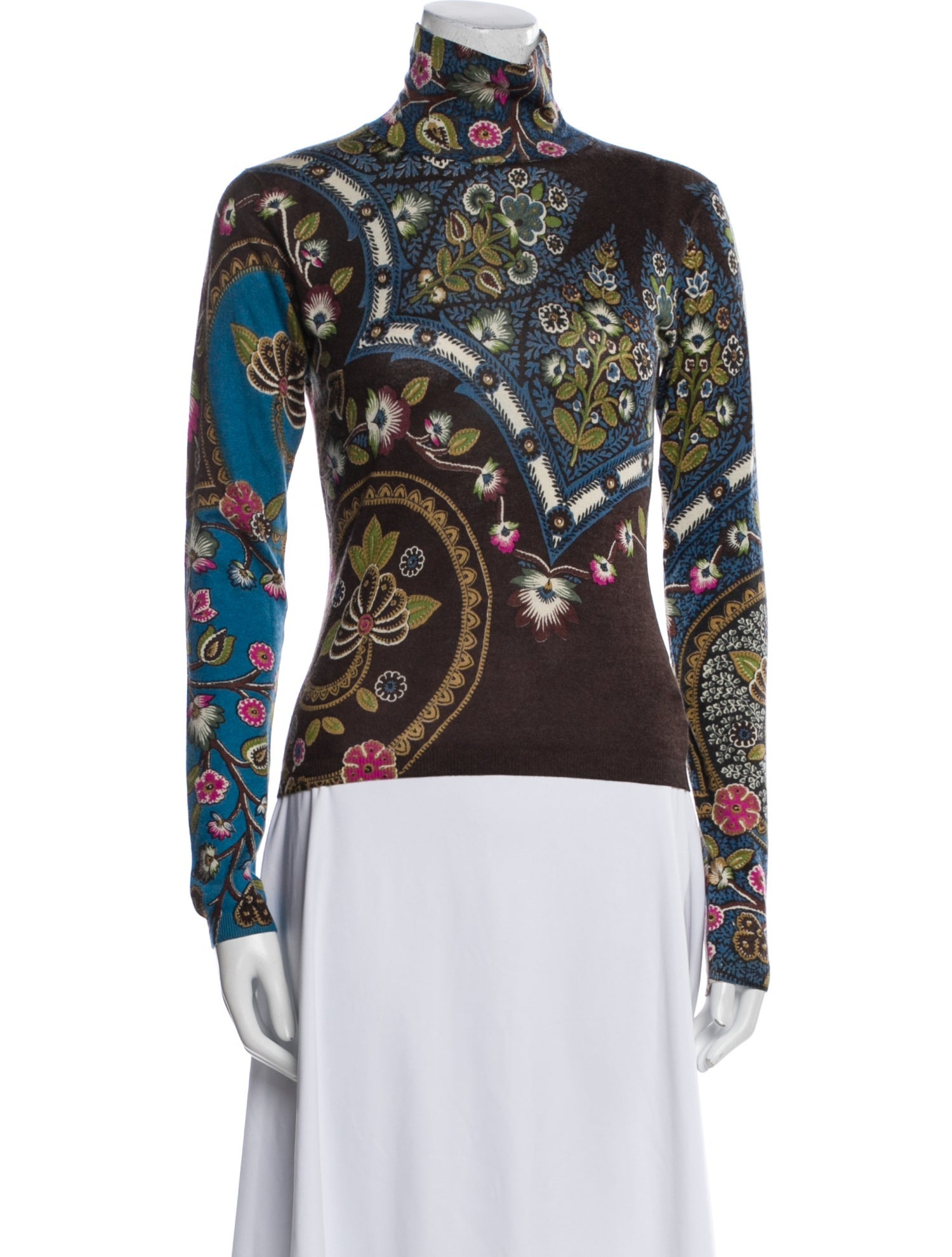 Etro Silk Paisley Print Top