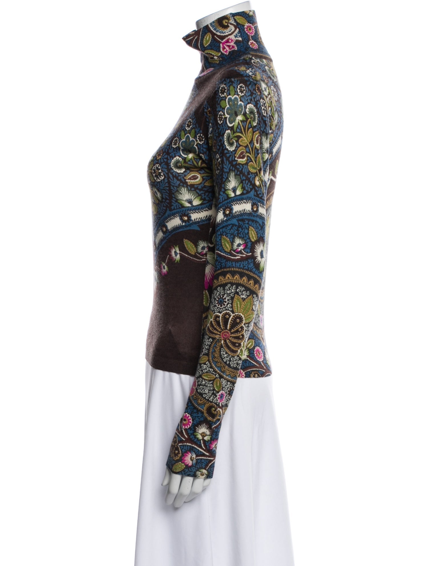 Etro Silk Paisley Print Top
