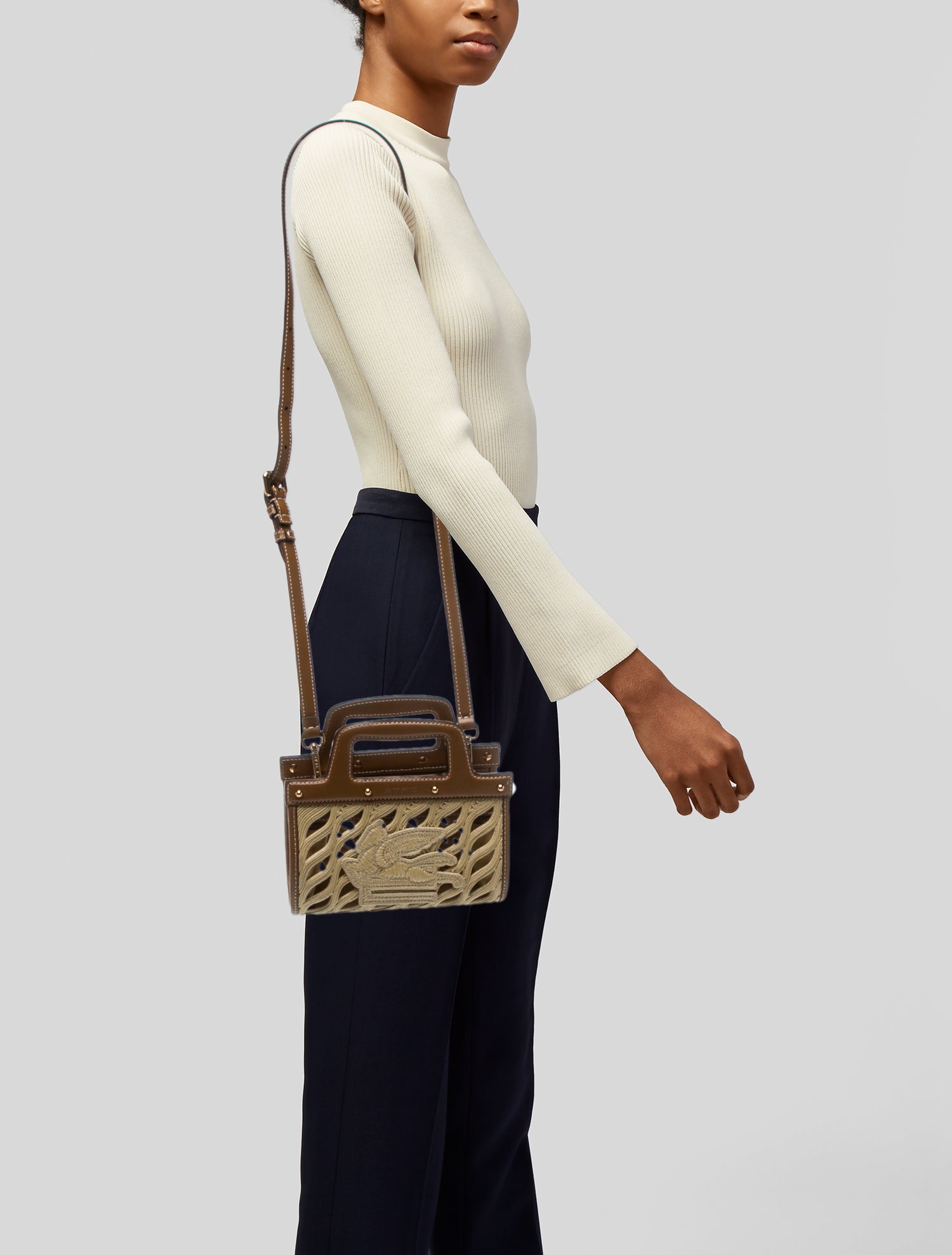 Etro Leather Crossbody Bag