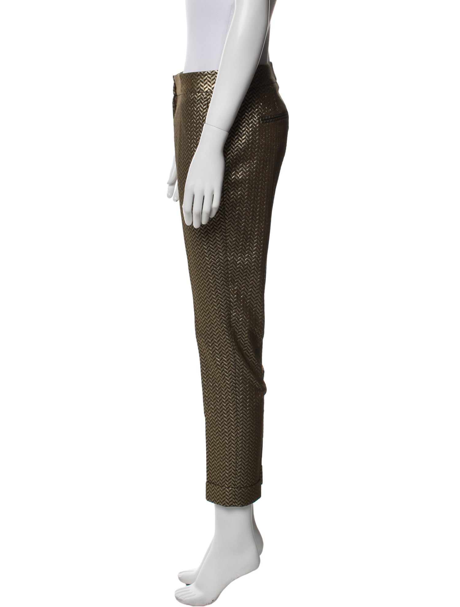 Etro Polka Dot Print Straight Leg Pants