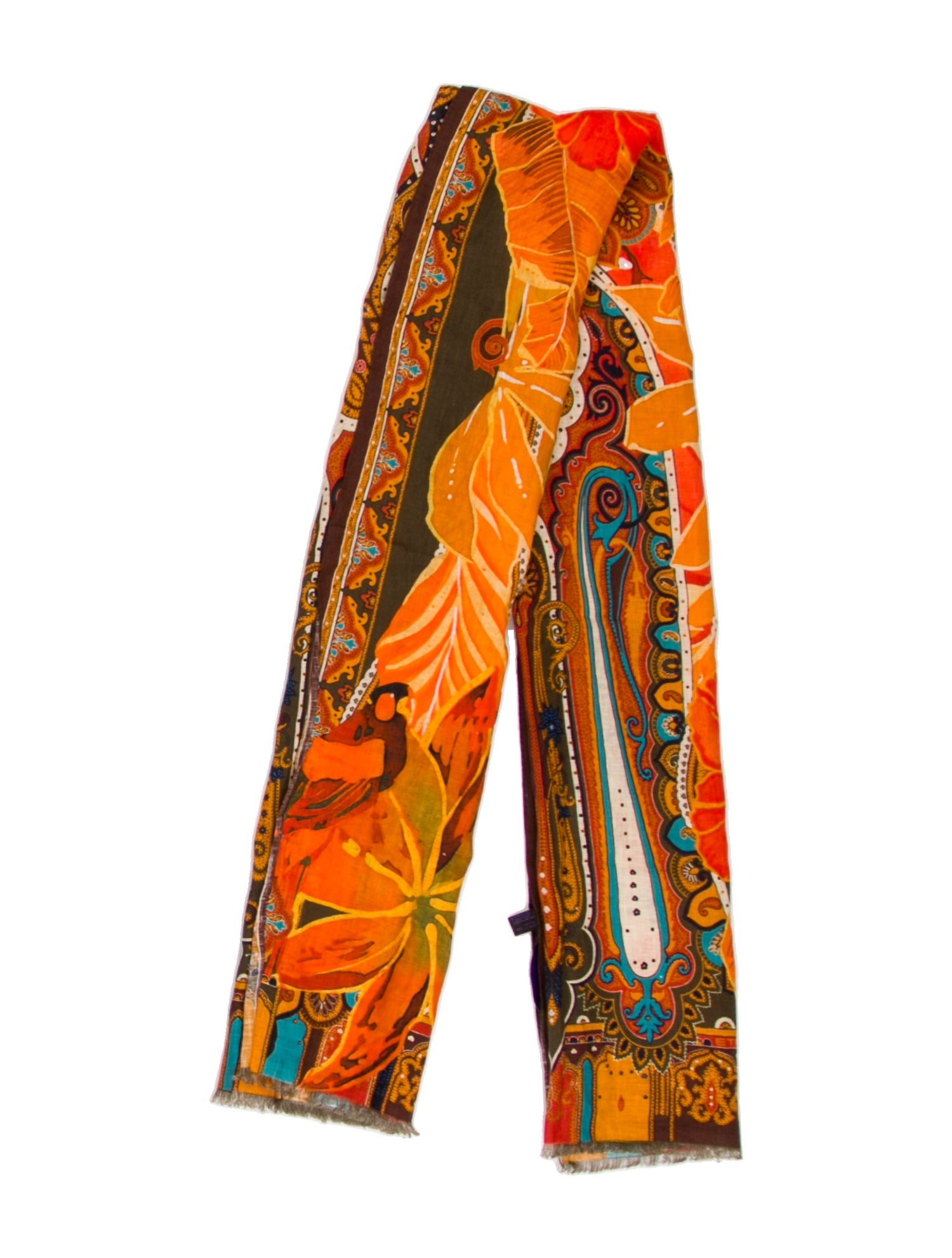 Etro Paisley Print Scarf