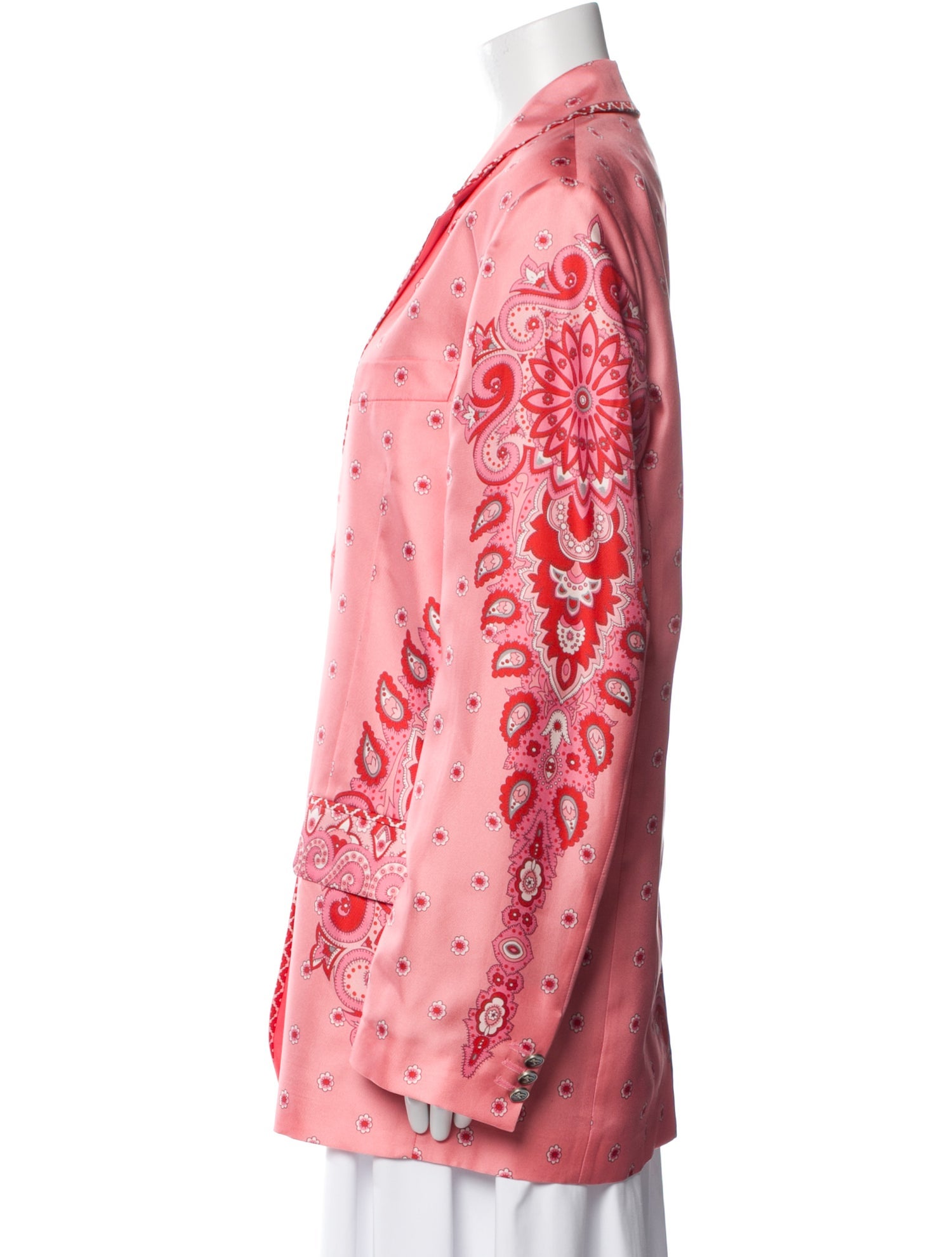 Etro Silk Floral Print Coat w/ Tags