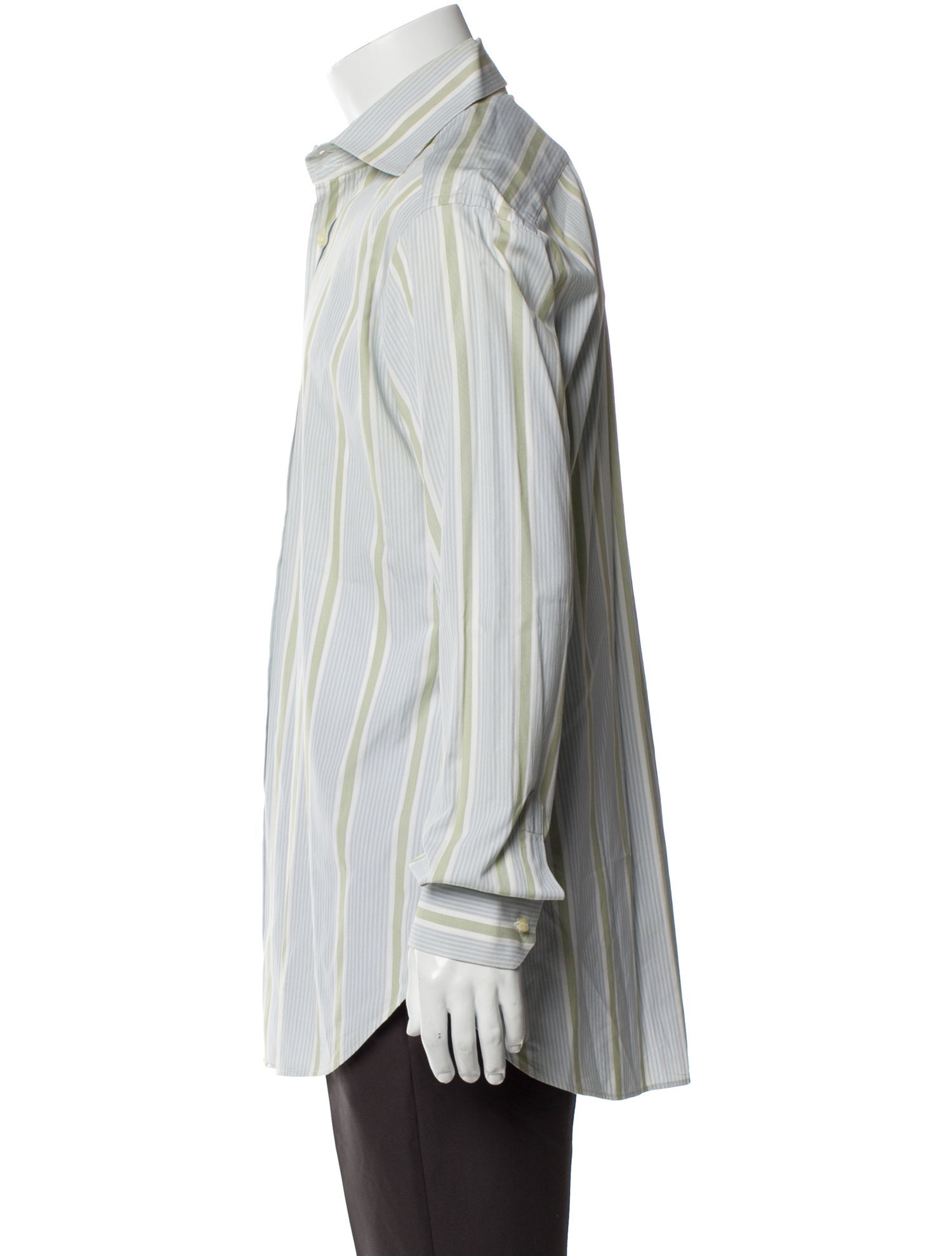 Etro Striped Long Sleeve Dress Shirt