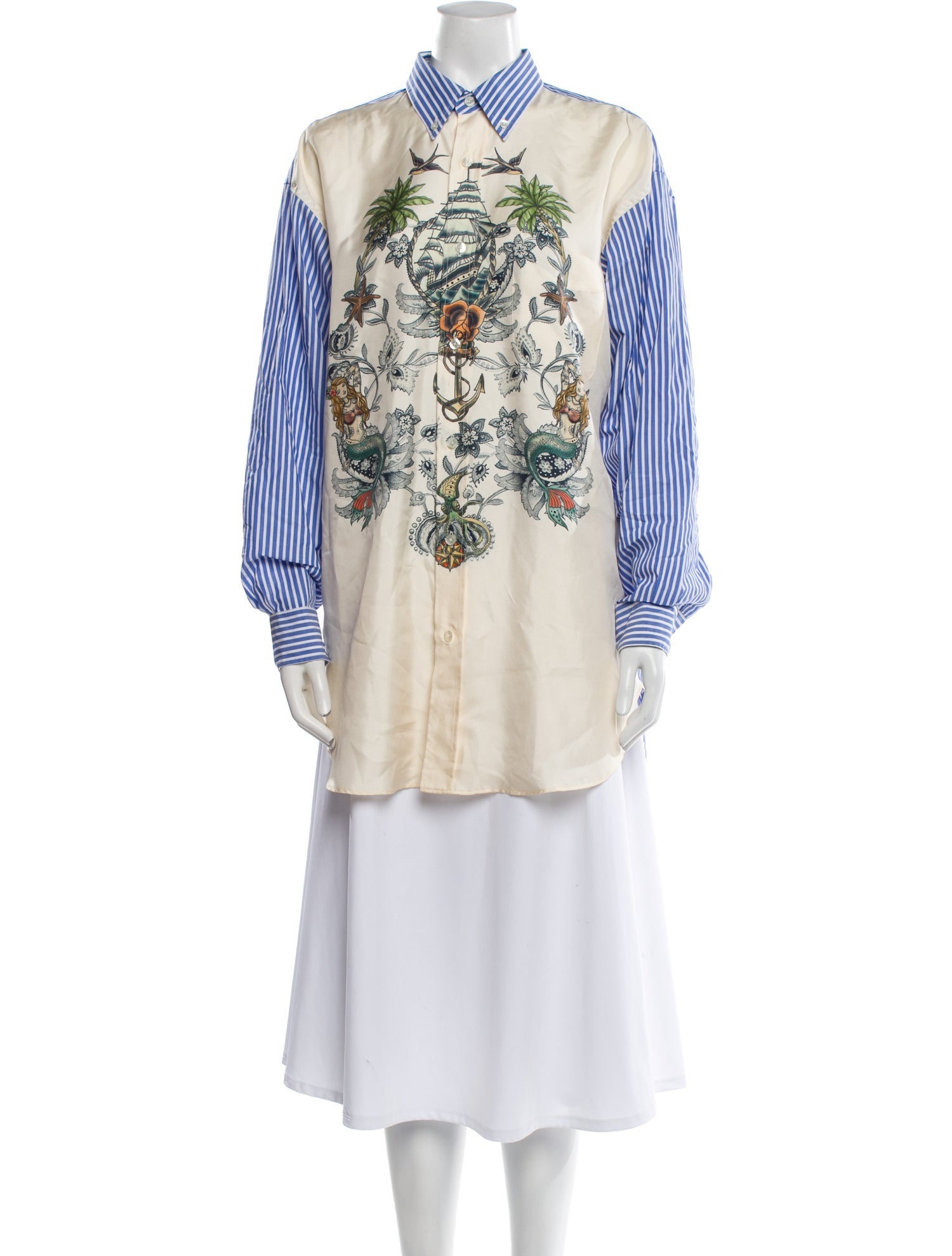 Etro Graphic Print Long Sleeve Tunic