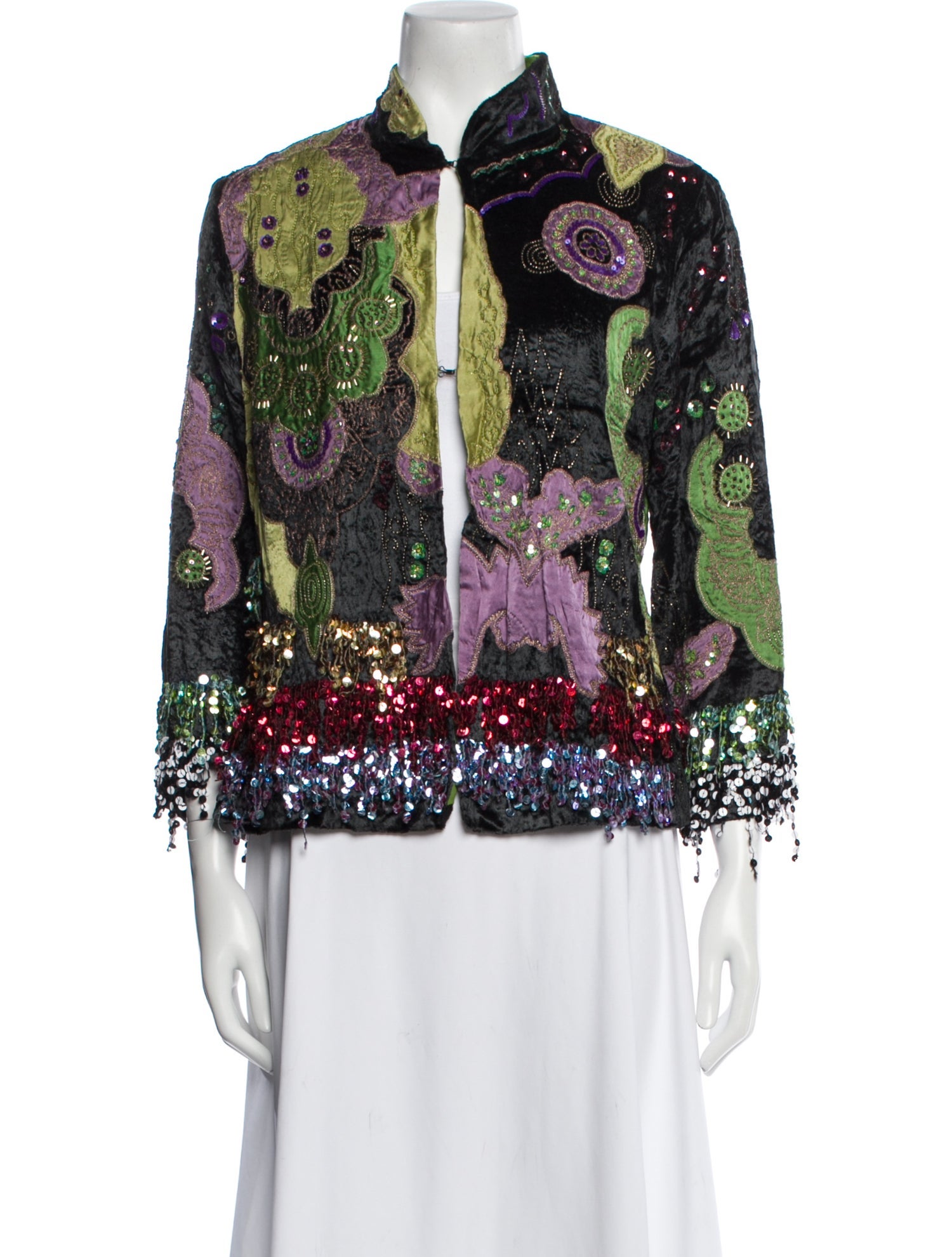 Etro Vintage Floral Print Evening Jacket