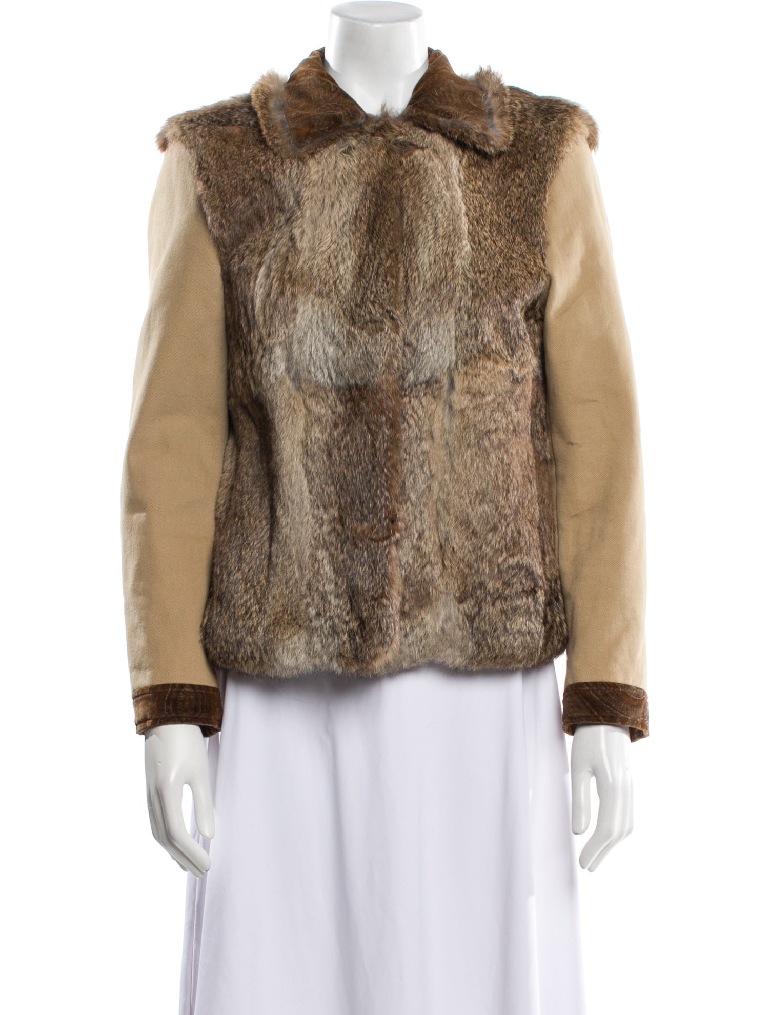 Etro Vintage Faux Fur Jacket