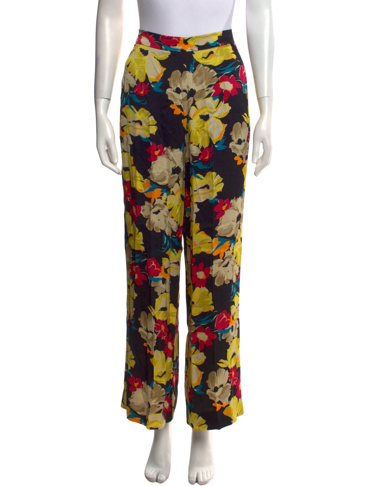 Etro Floral Print Wide Leg Pants