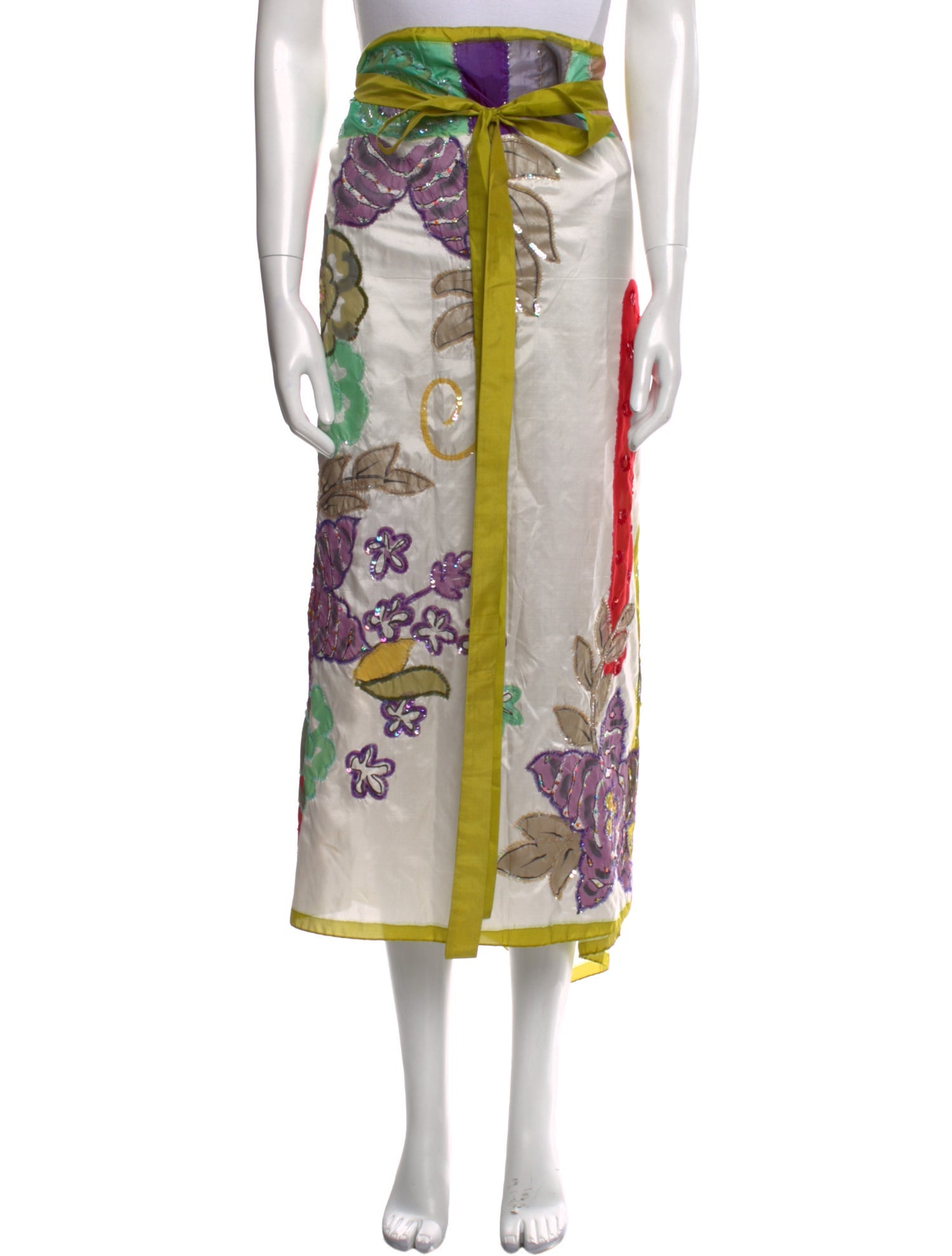 Etro Silk Midi Length Skirt