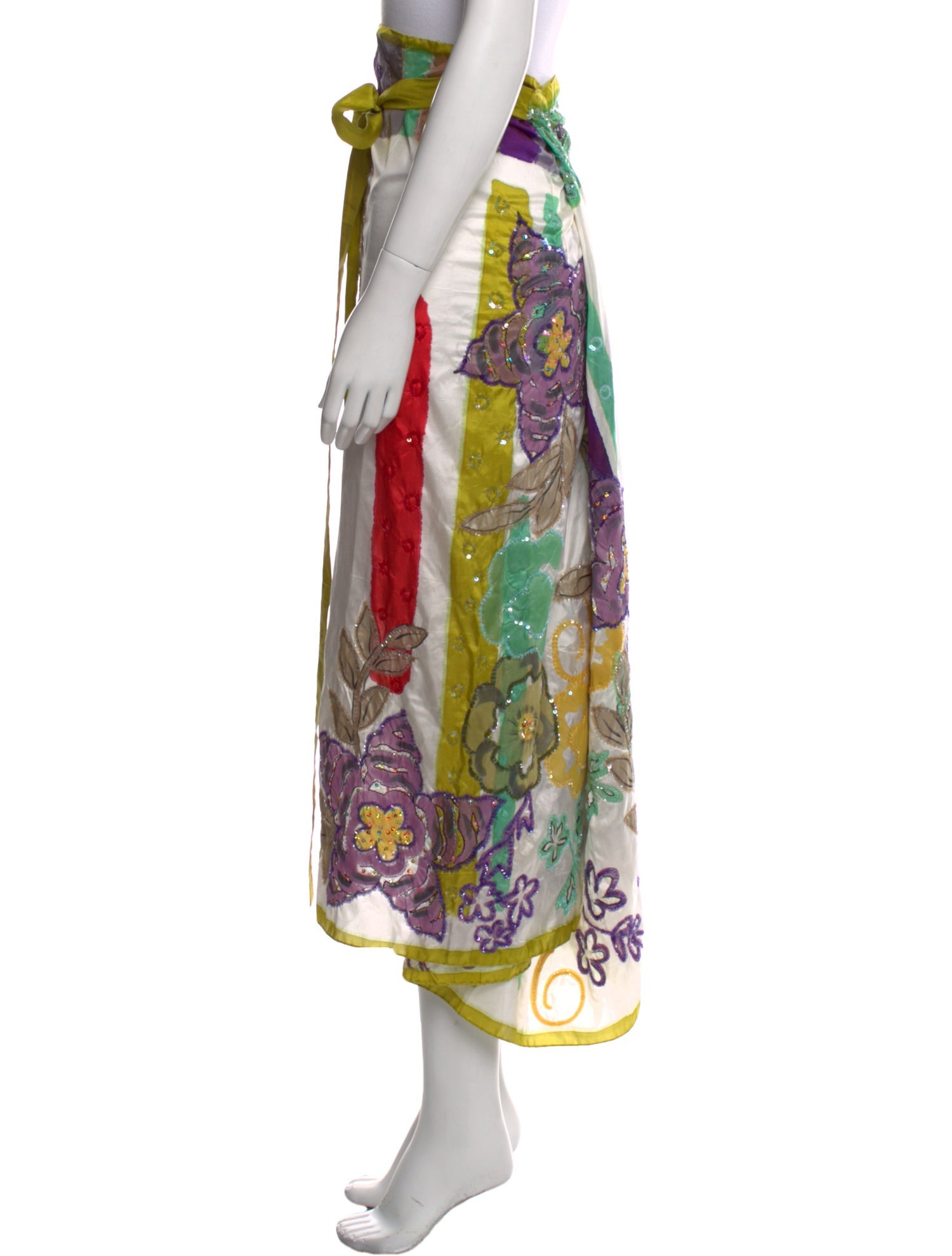 Etro Silk Midi Length Skirt