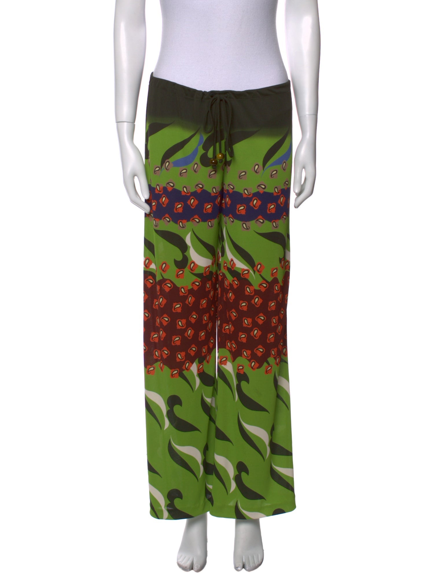 Etro Printed Wide Leg Pants