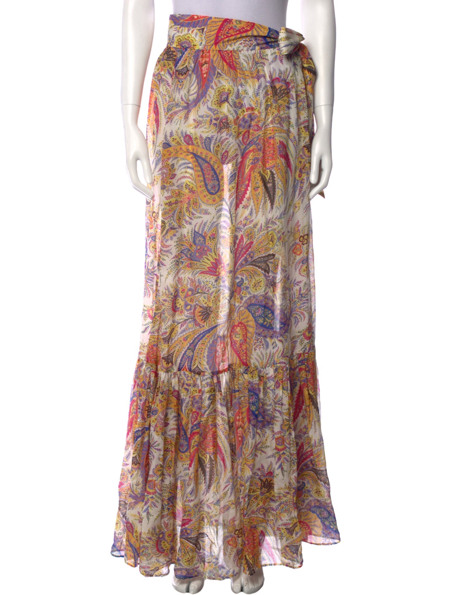 Etro Paisley Print Long Skirt