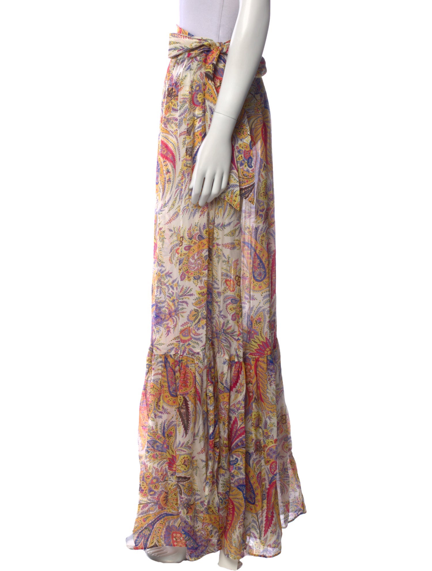 Etro Paisley Print Long Skirt