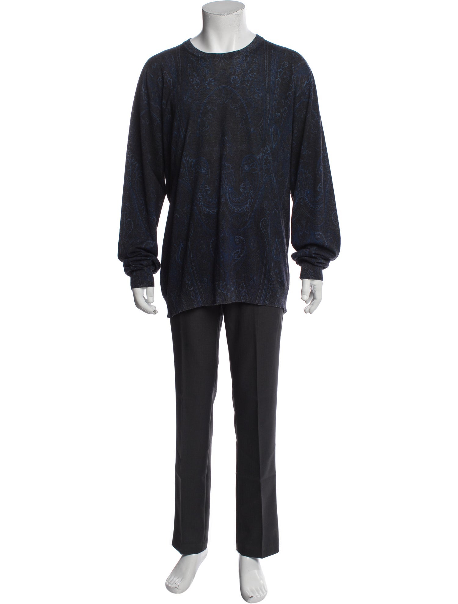 Etro Silk Crew Neck Pullover