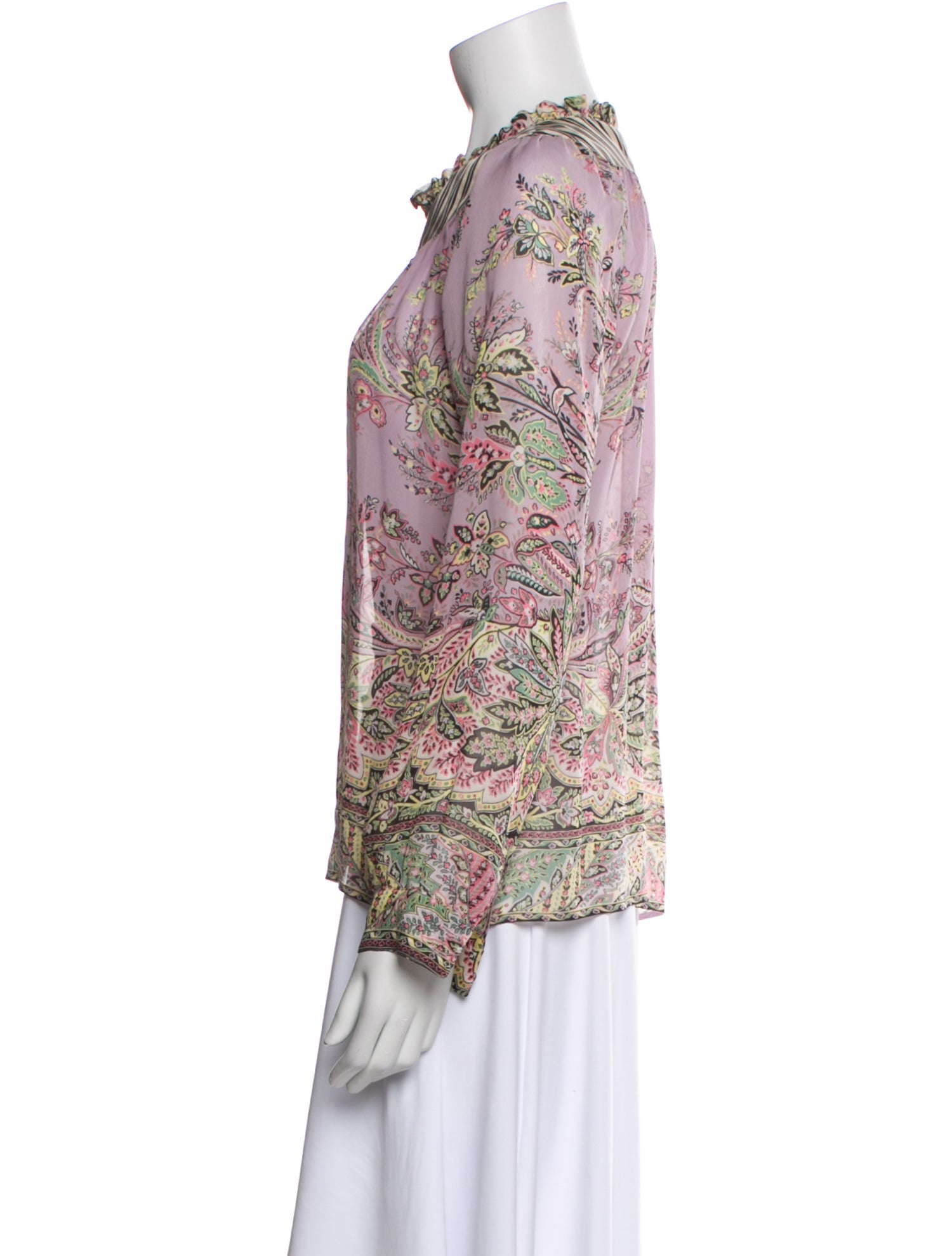 Etro Silk Paisley Print Blouse