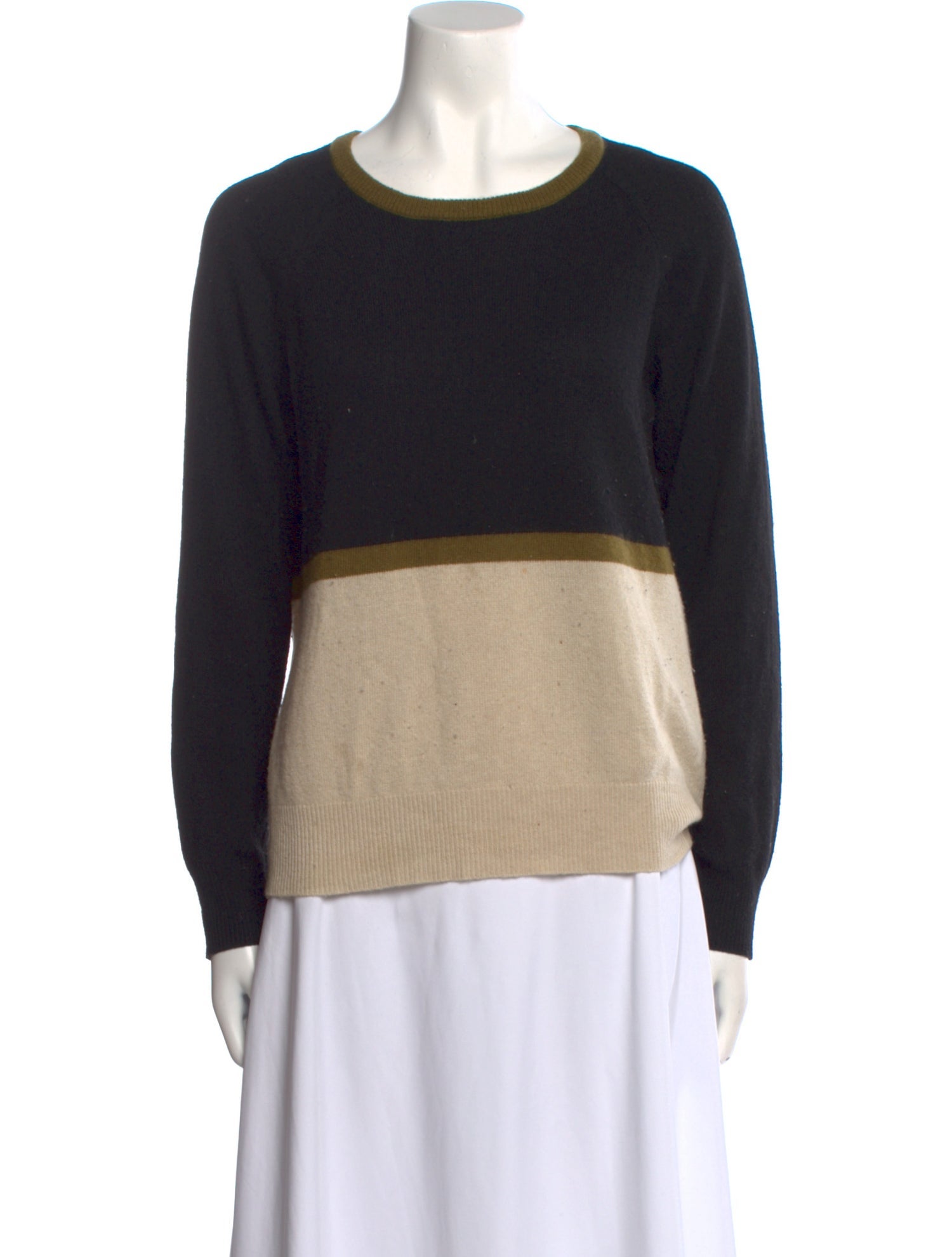 Etro Colorblock Pattern Scoop Neck Sweater