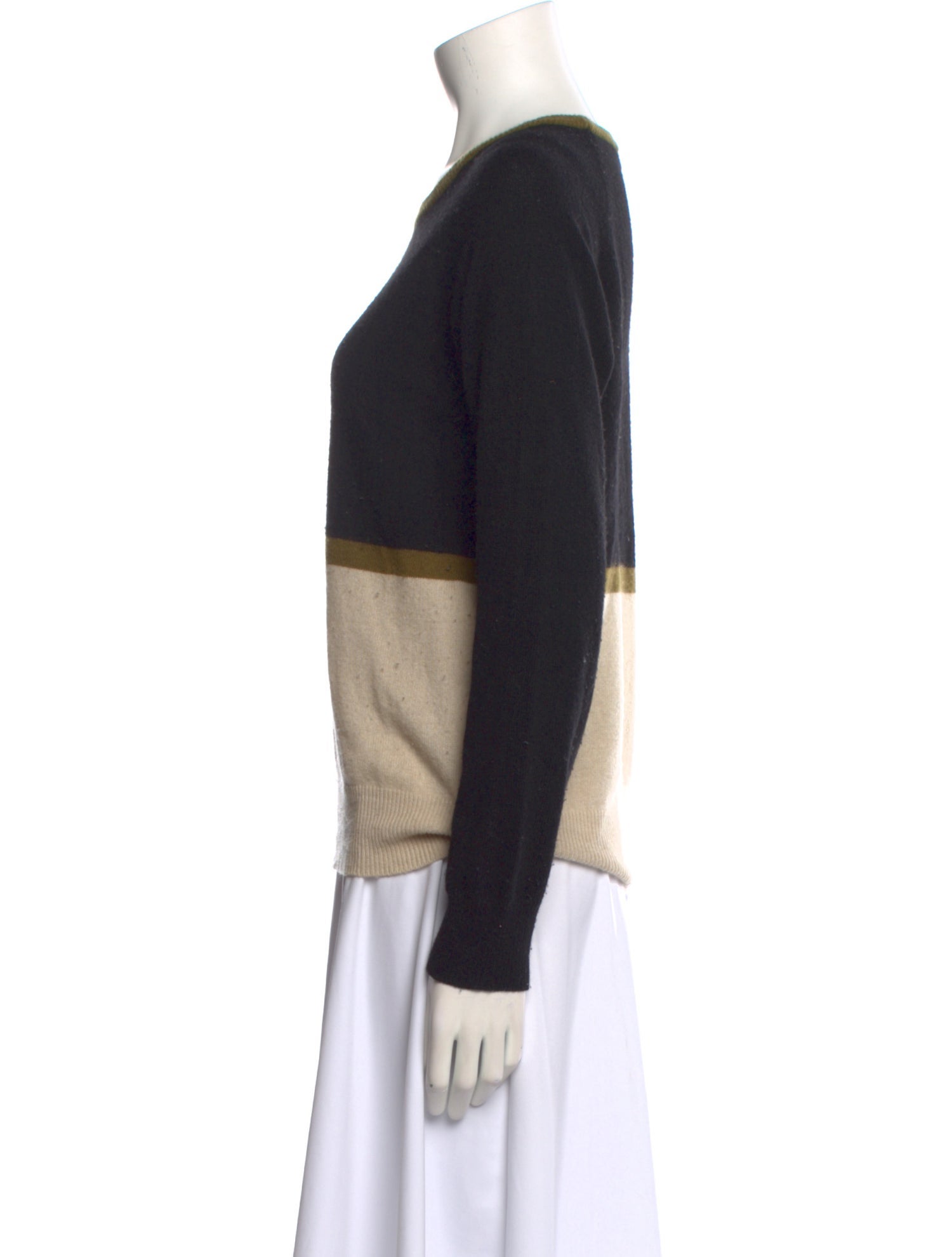 Etro Colorblock Pattern Scoop Neck Sweater