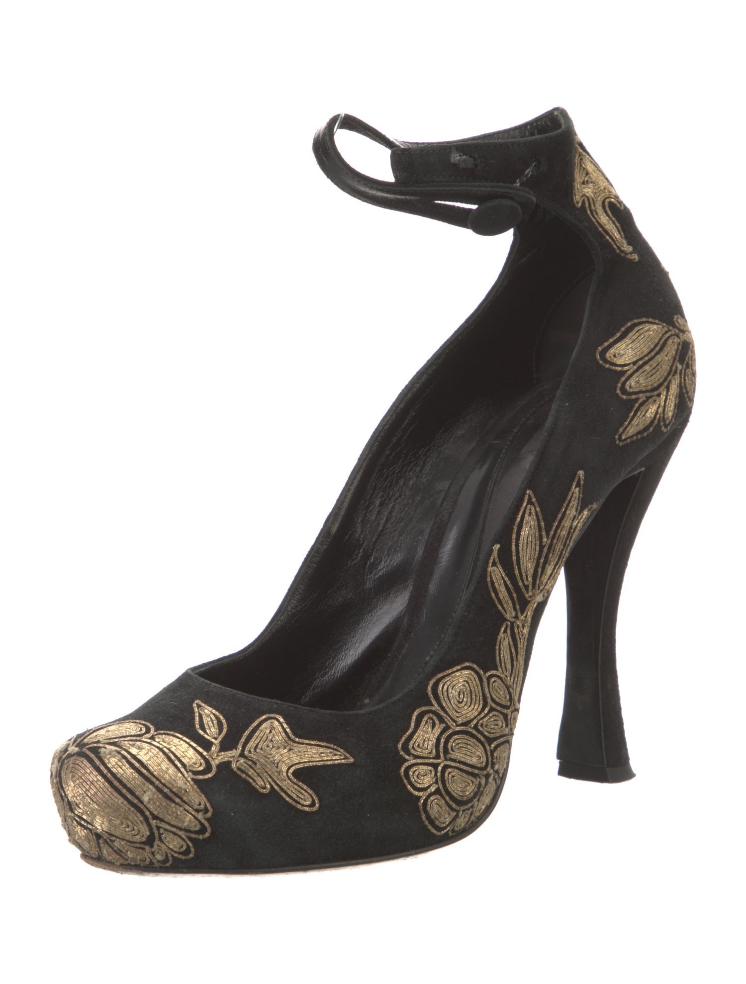 Etro Suede Printed Pumps