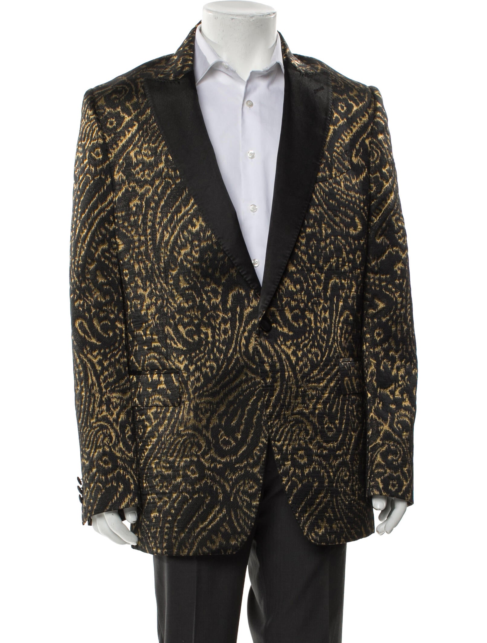 Etro Printed Glitter Accents Blazer