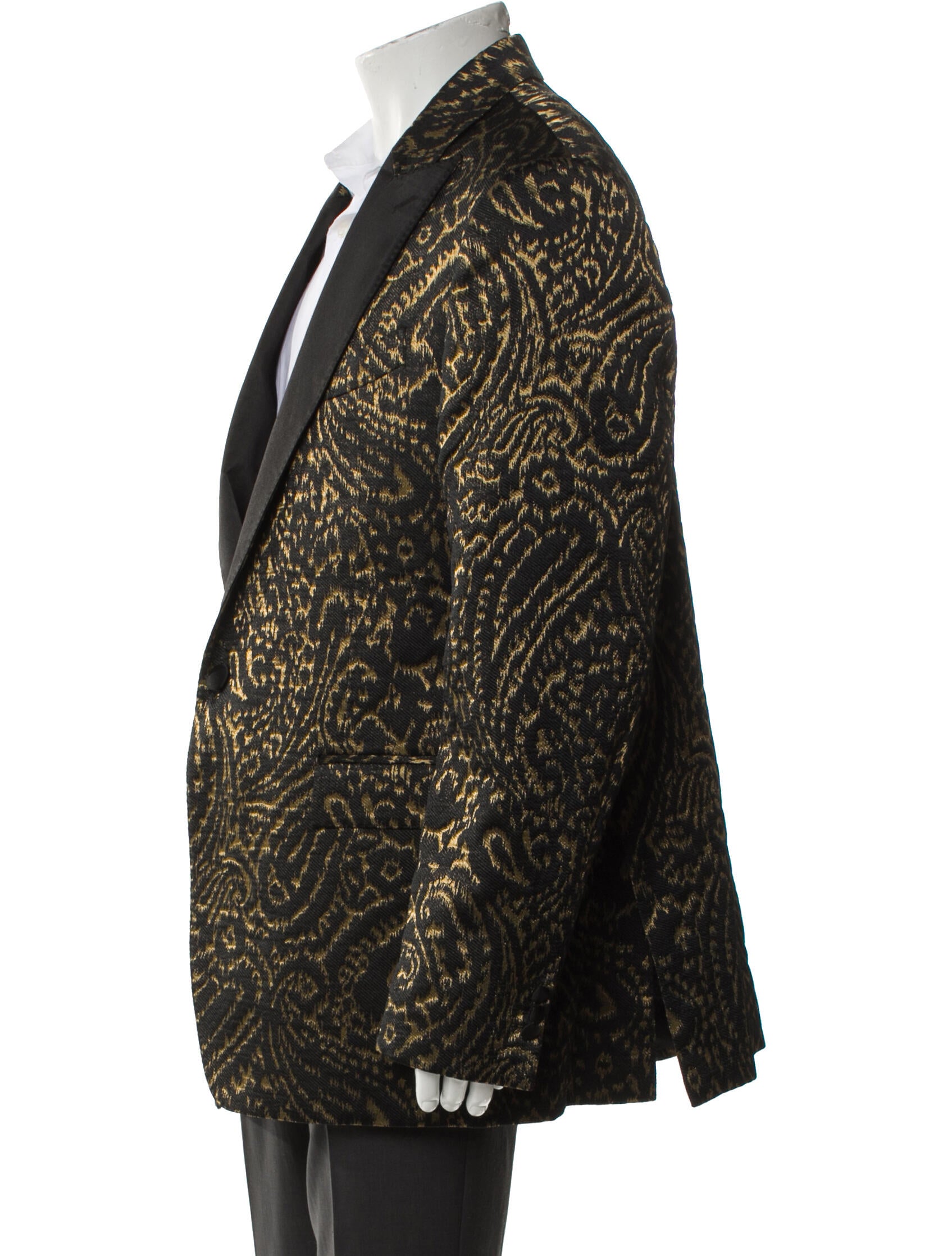 Etro Printed Glitter Accents Blazer