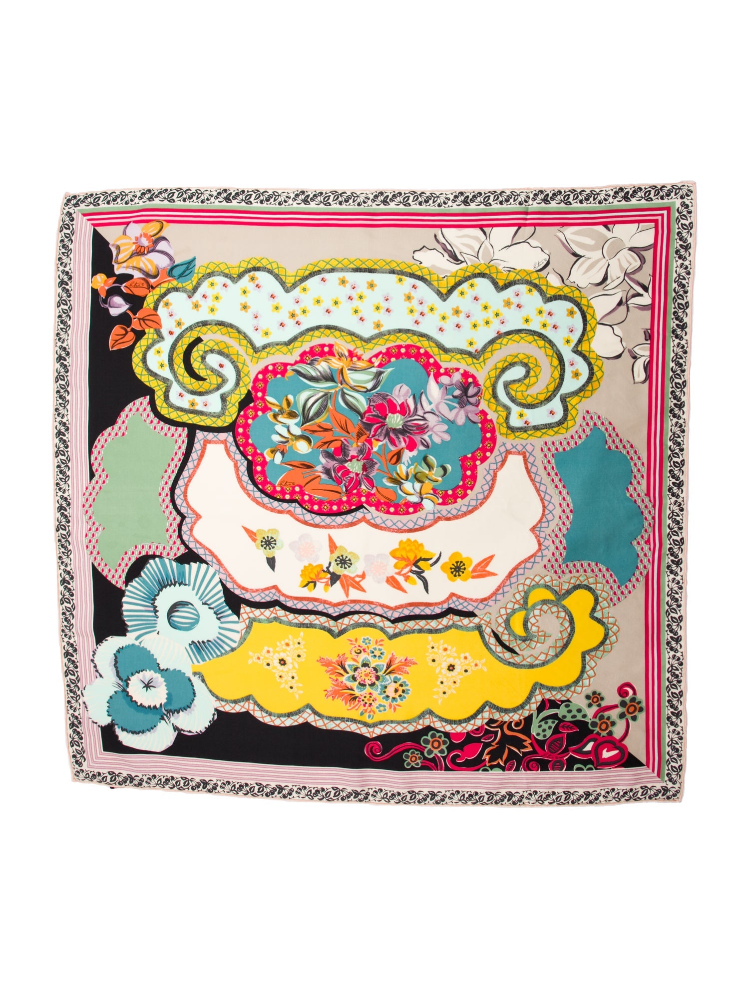 Etro Silk Printed Scarf