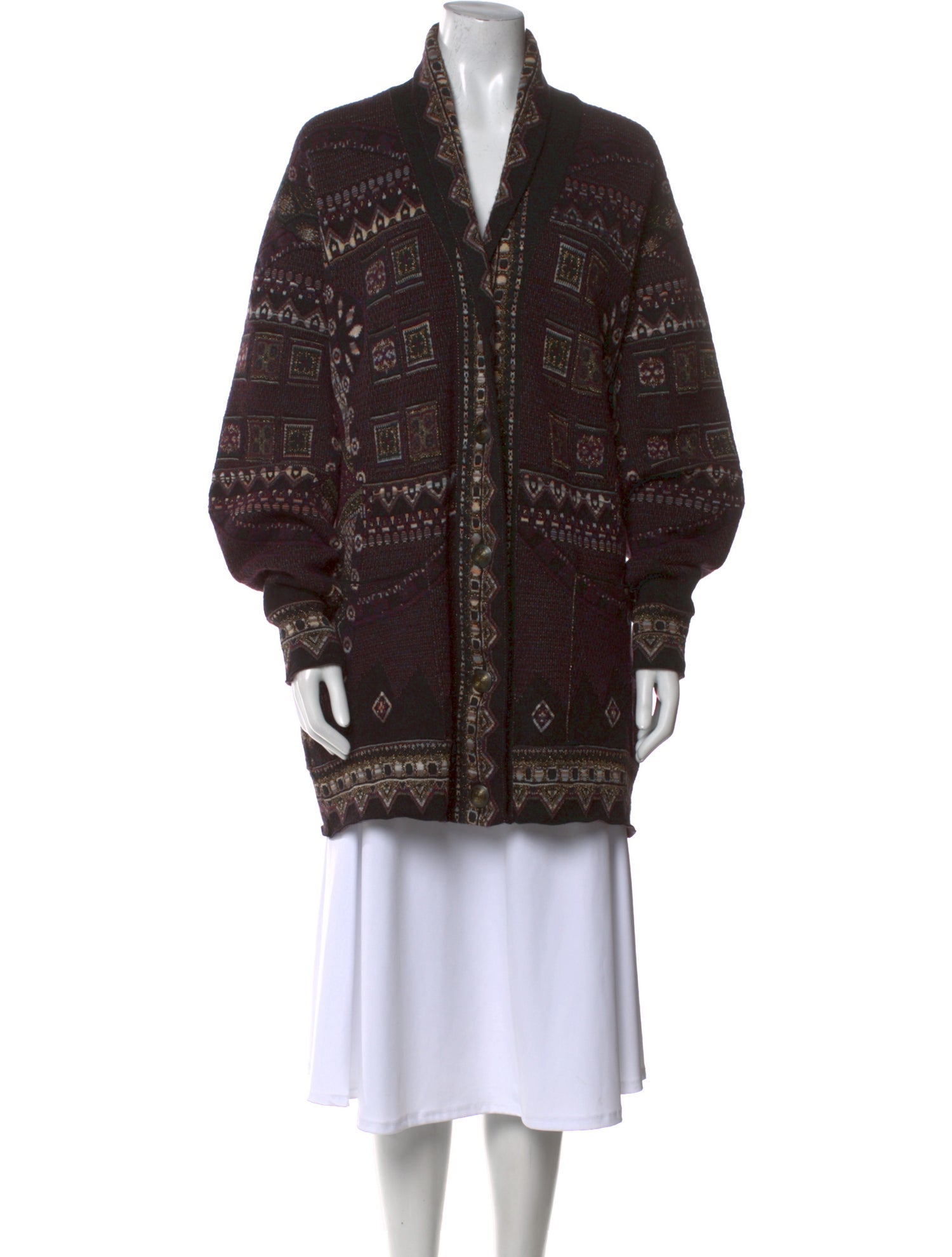 Etro Striped V-Neck Sweater