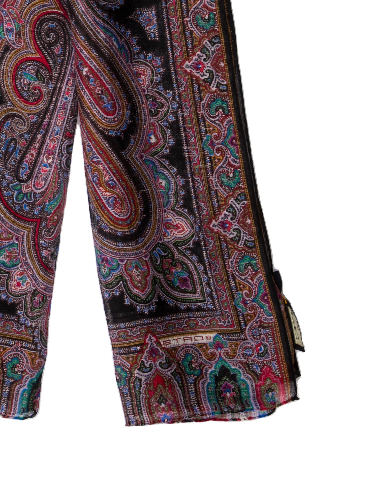 Etro Silk Paisley Print Scarf w/ Tags