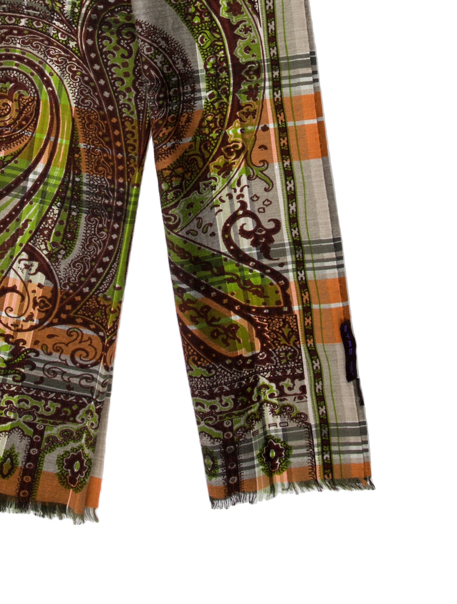 Etro Wool Printed Scarf