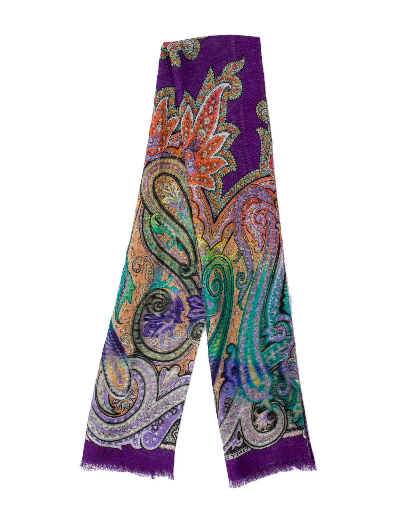 Etro Paisley Print Scarf