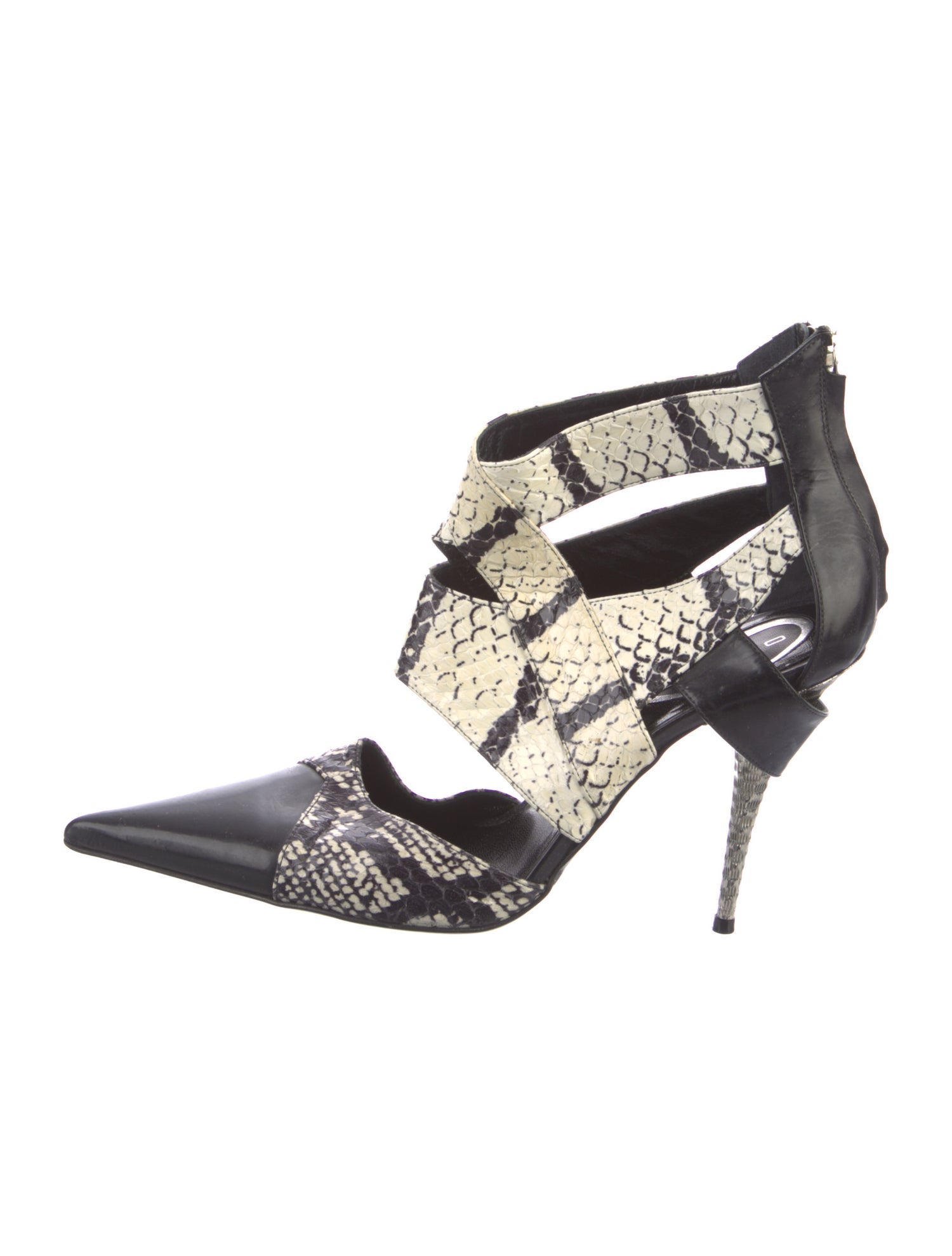 Etro Leather Animal Print Pumps