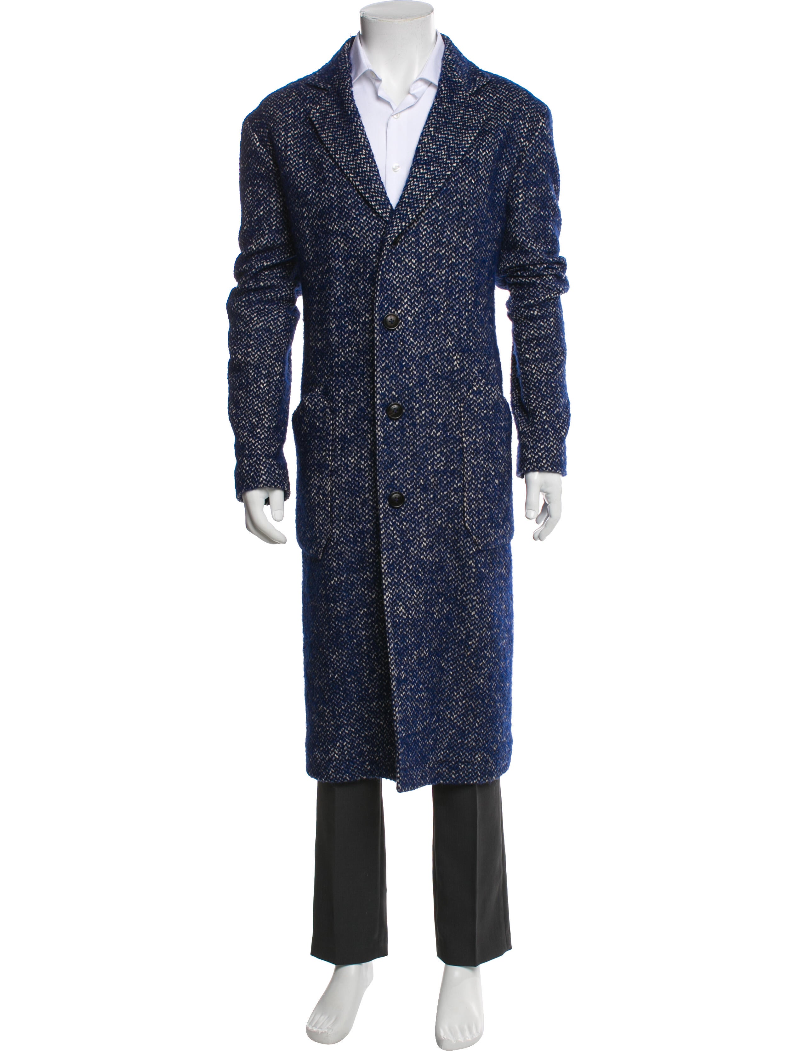 Etro Tweed Pattern Overcoat