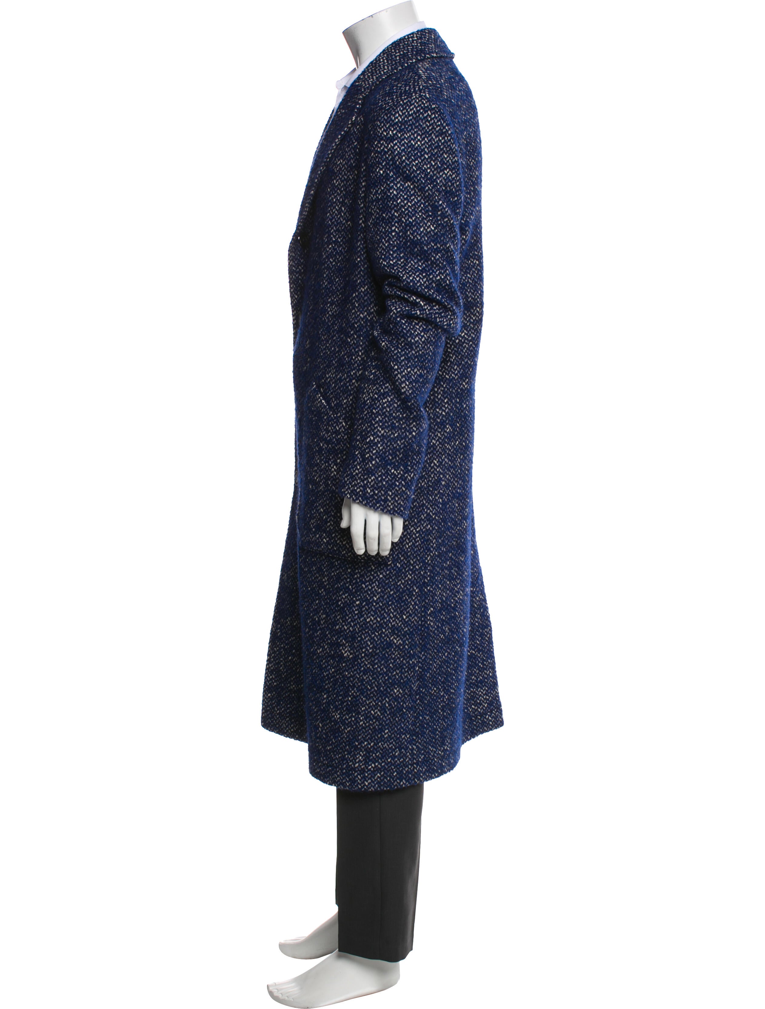 Etro Tweed Pattern Overcoat