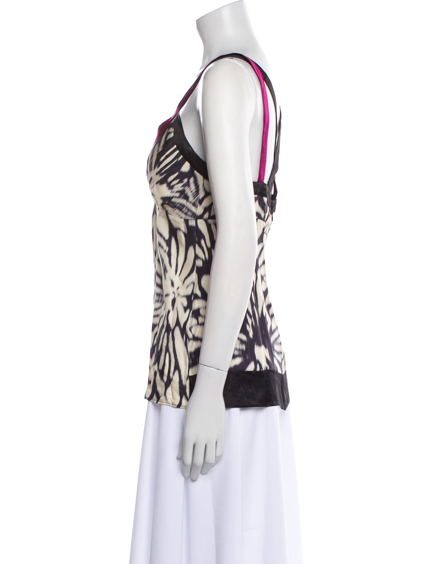 Etro Silk Animal Print Top