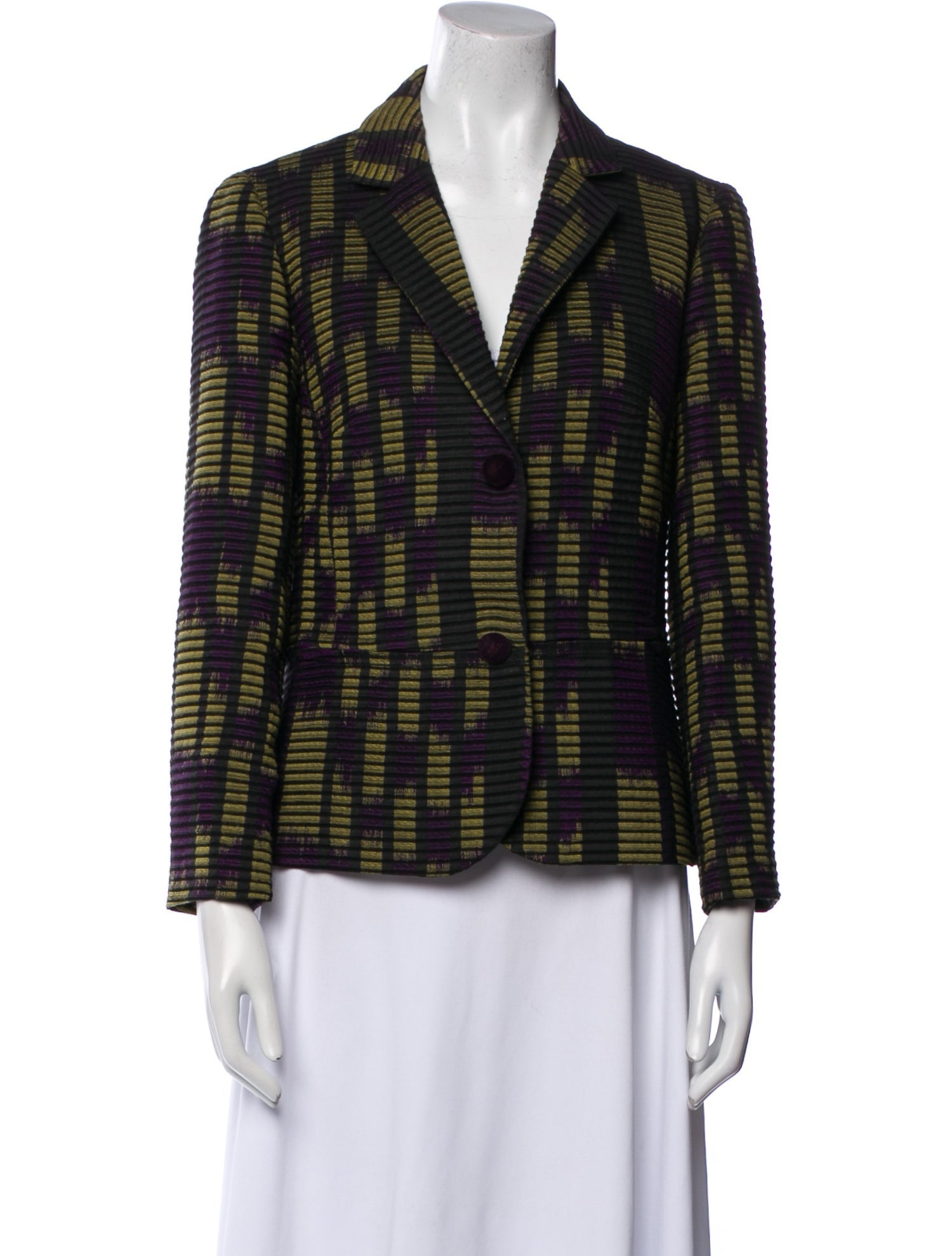 Etro Plaid Print Blazer