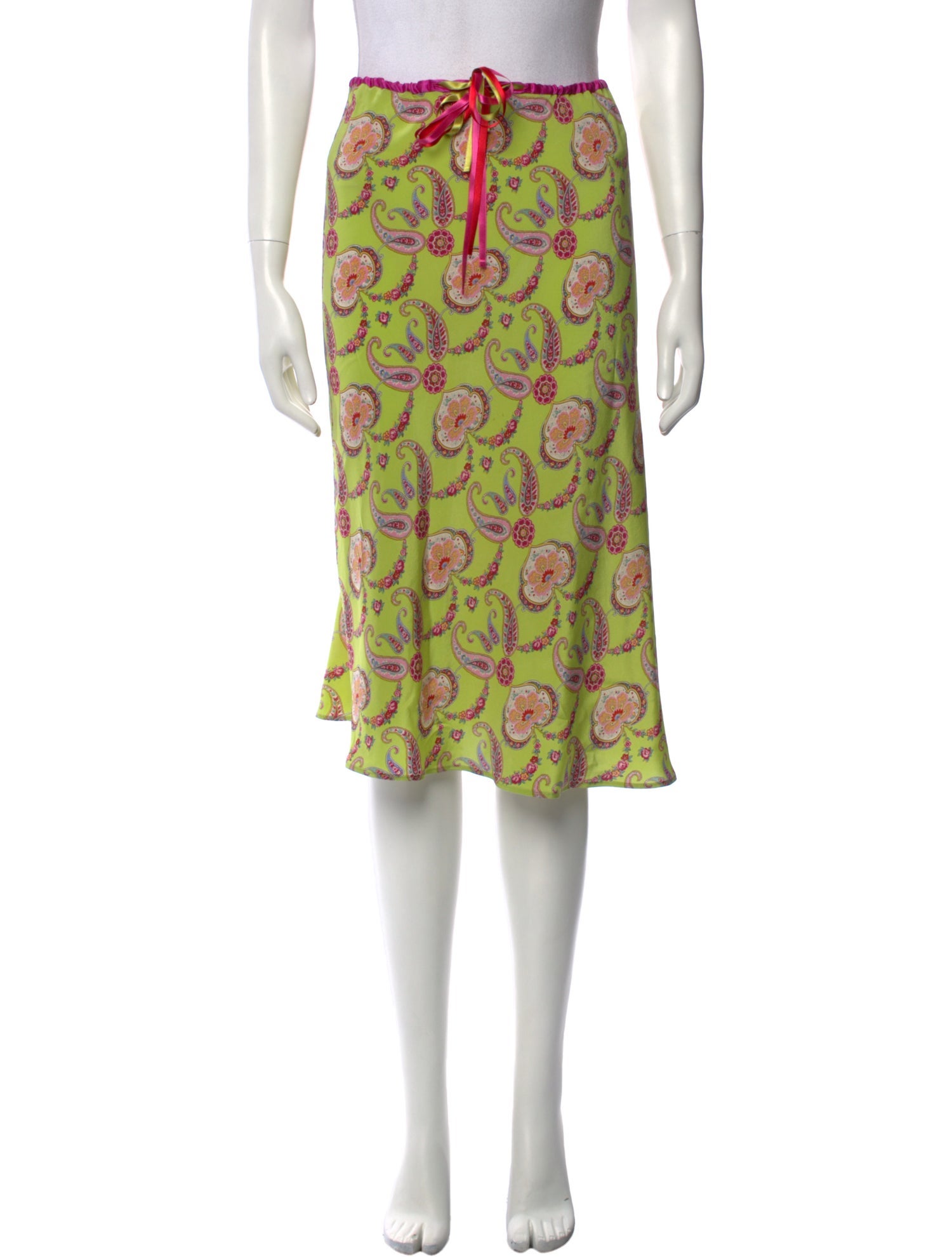 Etro Silk Knee-Length Skirt