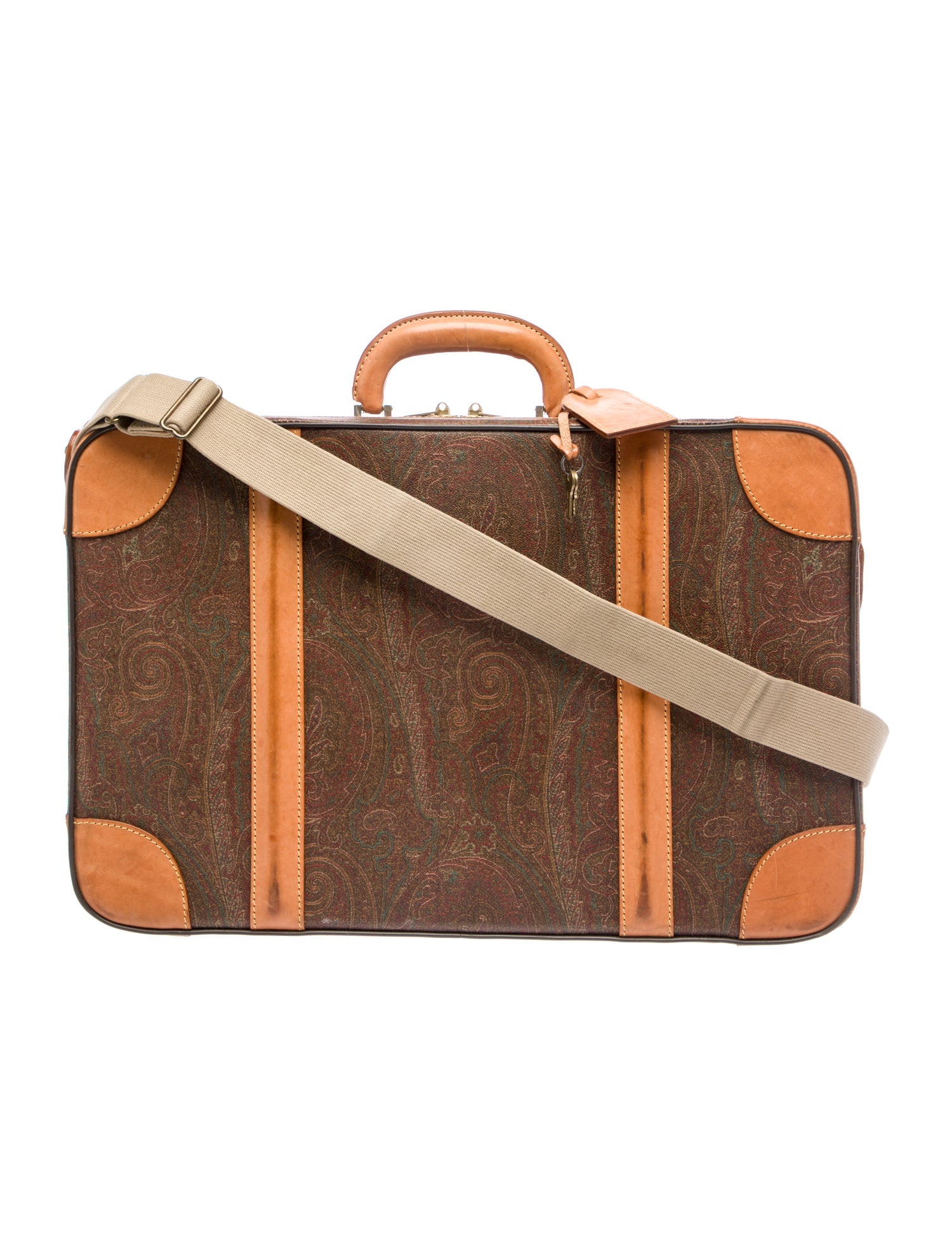 Etro Leather Pattern Suitcase