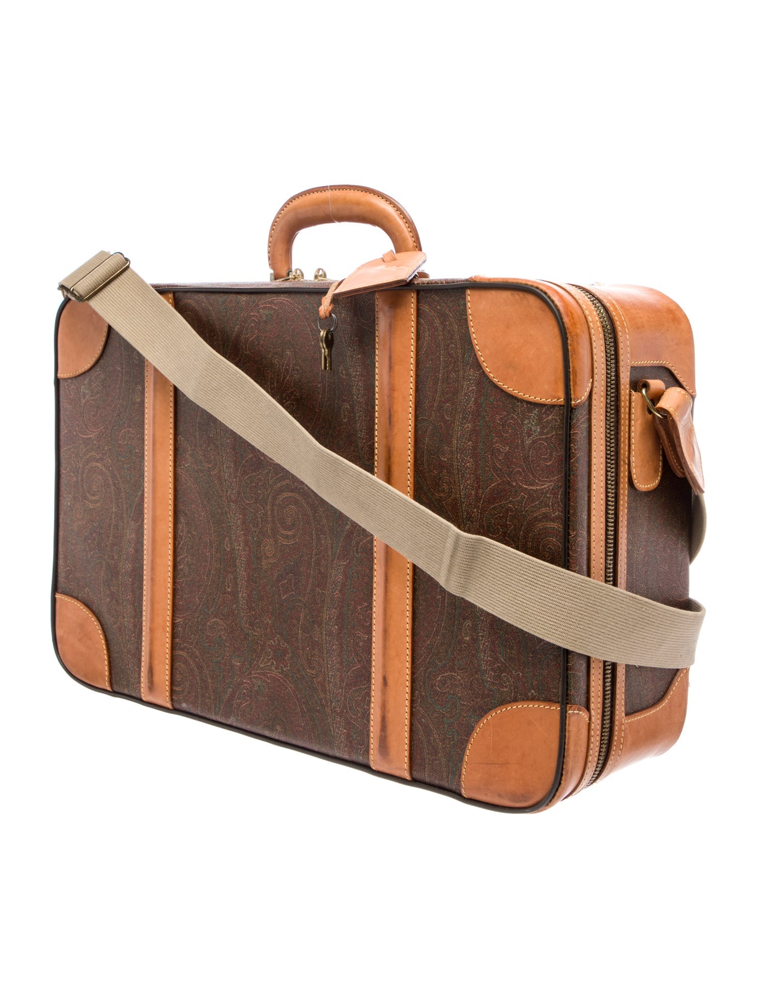 Etro Leather Pattern Suitcase