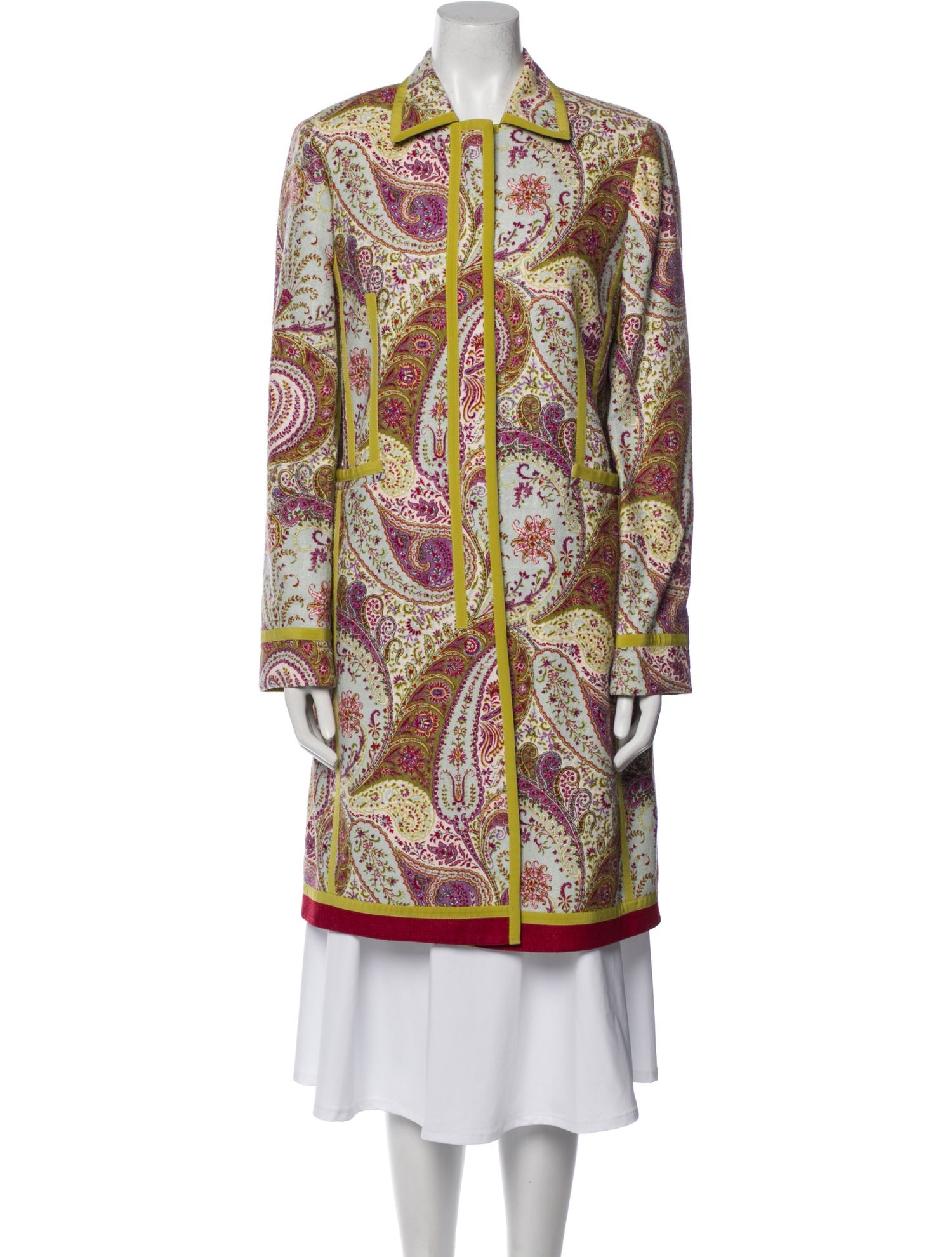 Etro Silk Paisley Print Coat