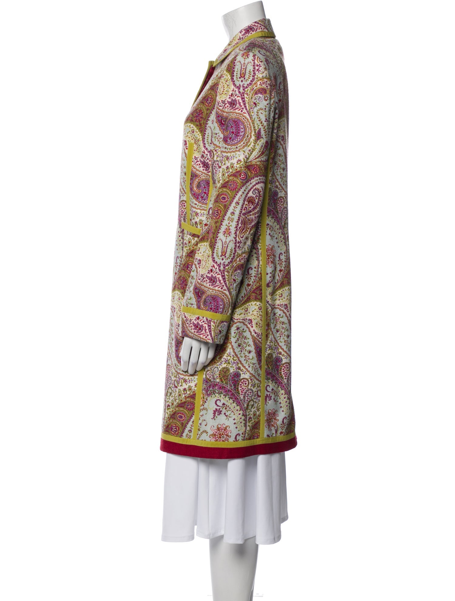 Etro Silk Paisley Print Coat