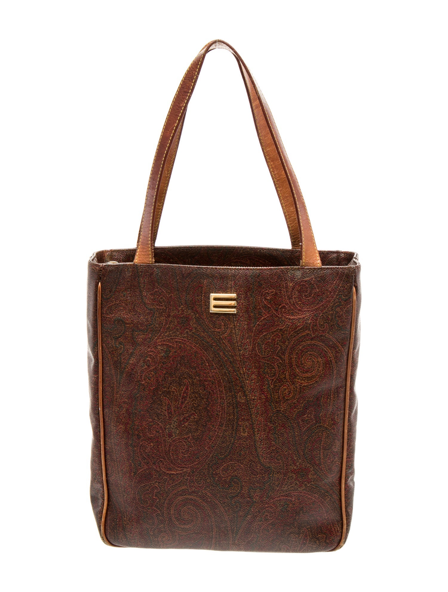 Etro Leather Top Handle Bag